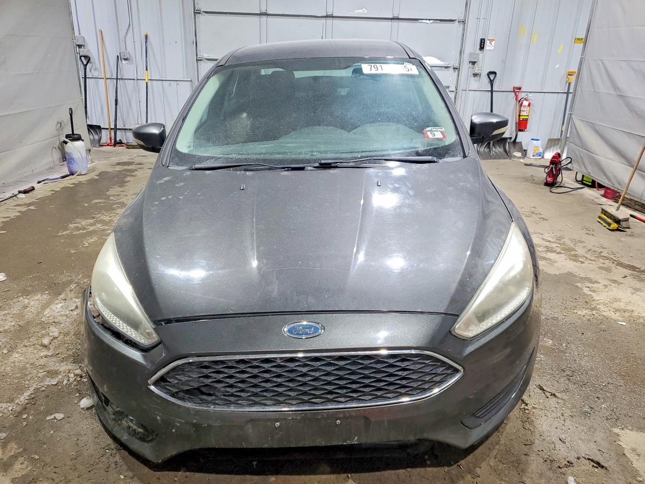 2015 Ford Focus Se Gray vin: 1FADP3F23FL272739
