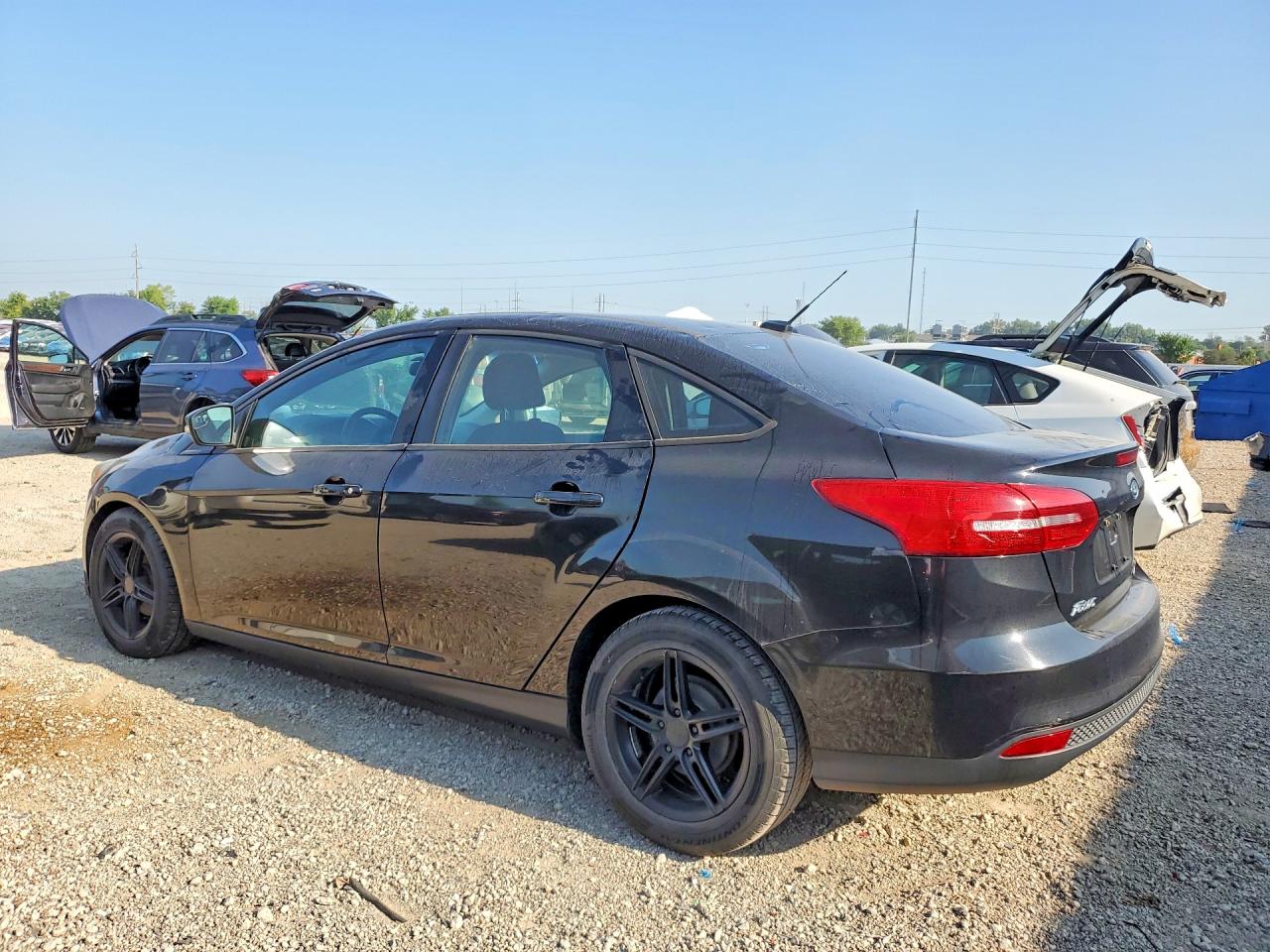 2015 Ford Focus Se Black vin: 1FADP3F23FL274023