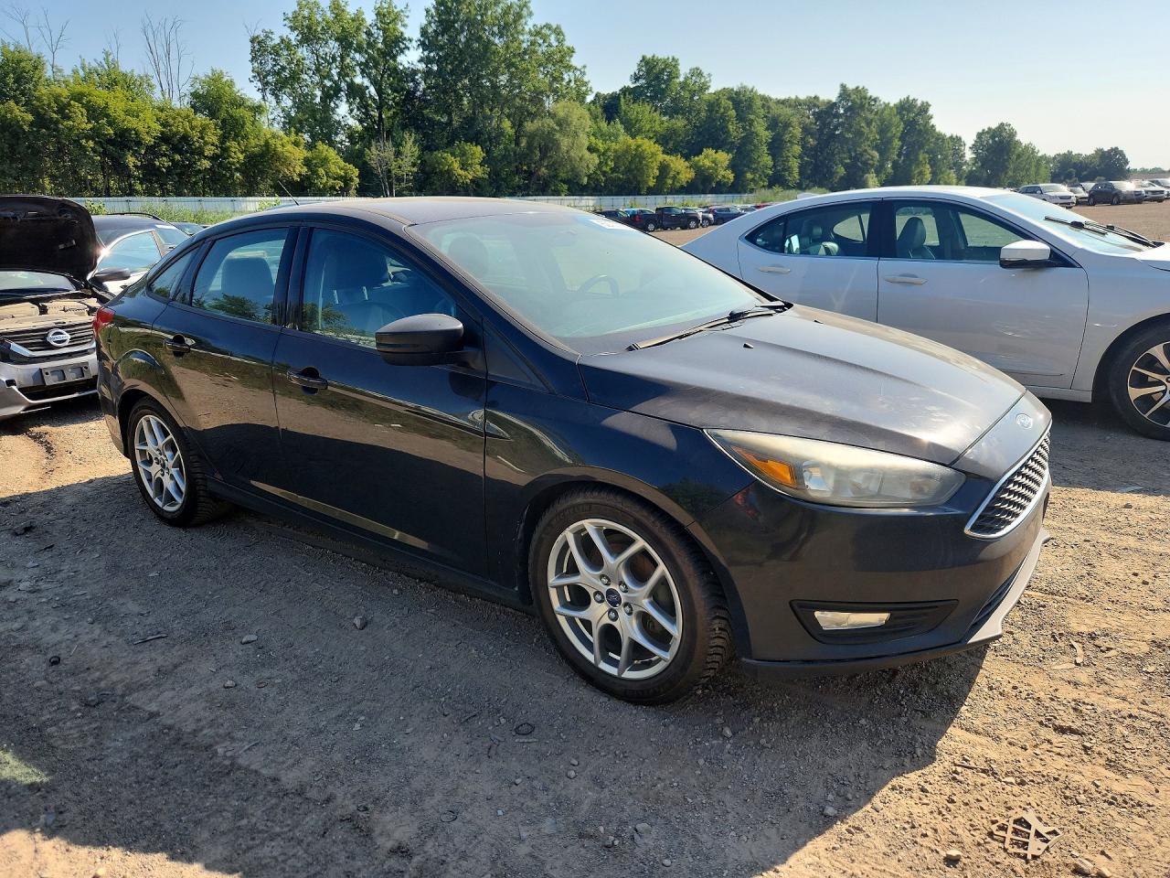 2015 Ford Focus Se Black vin: 1FADP3F23FL299388