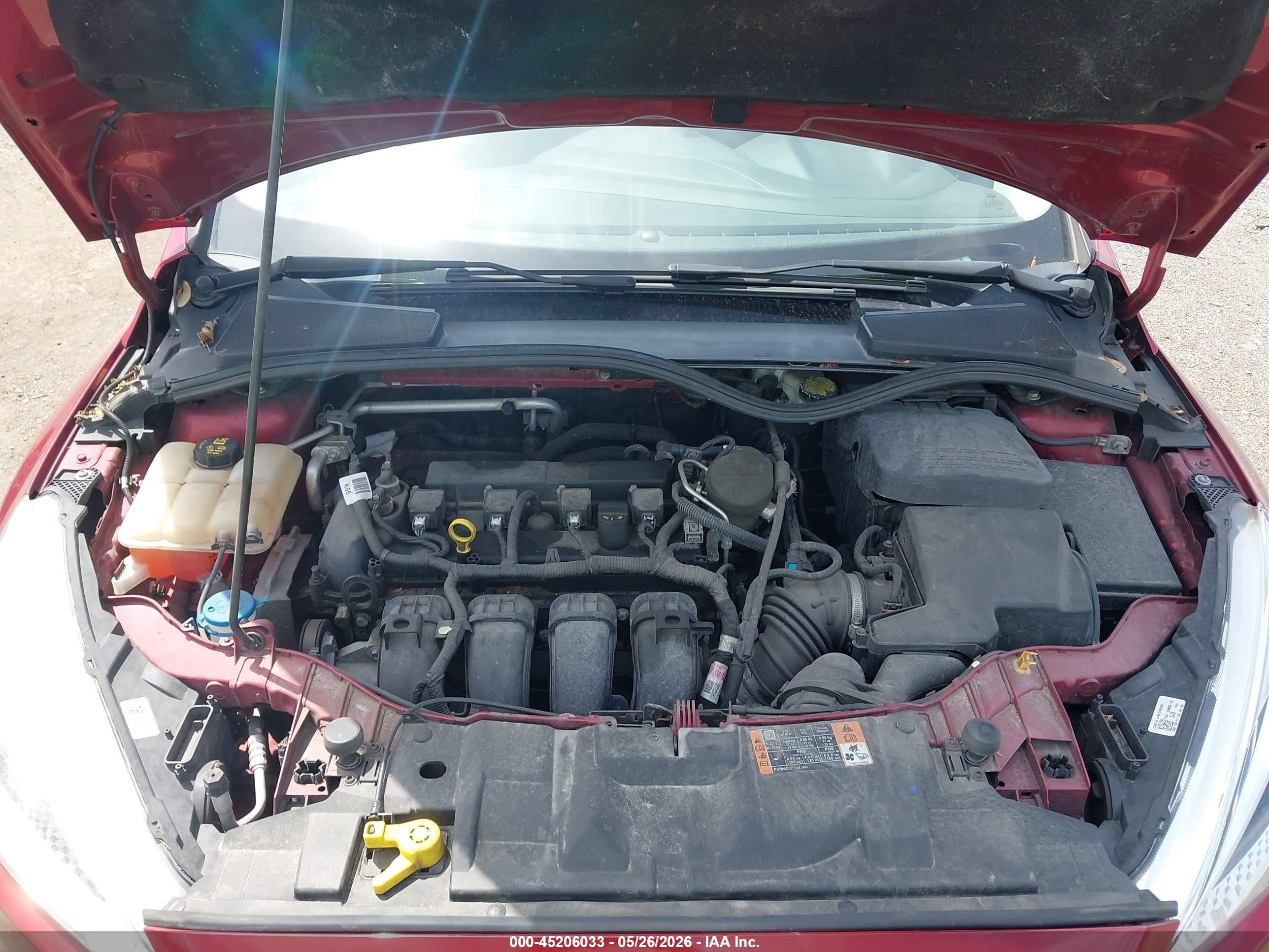 2015 Ford Focus Se Red vin: 1FADP3F23FL313113