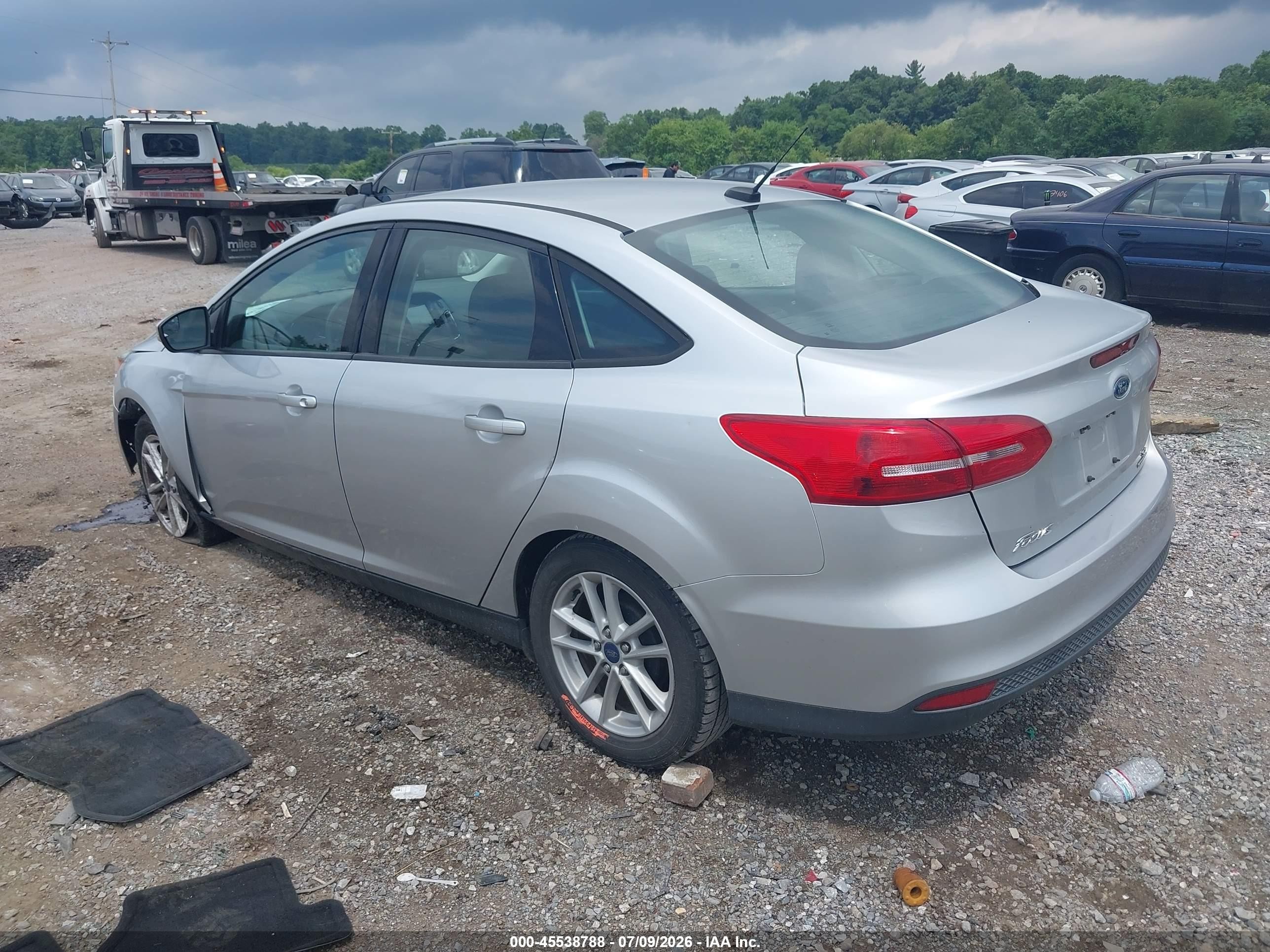 2015 Ford Focus Se Gray vin: 1FADP3F23FL313208