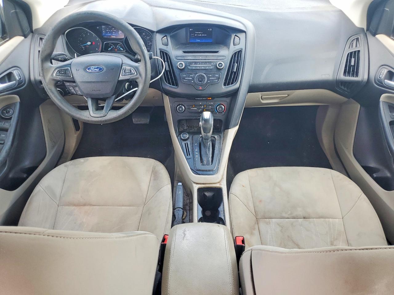 2015 Ford Focus Se Gray vin: 1FADP3F23FL317324