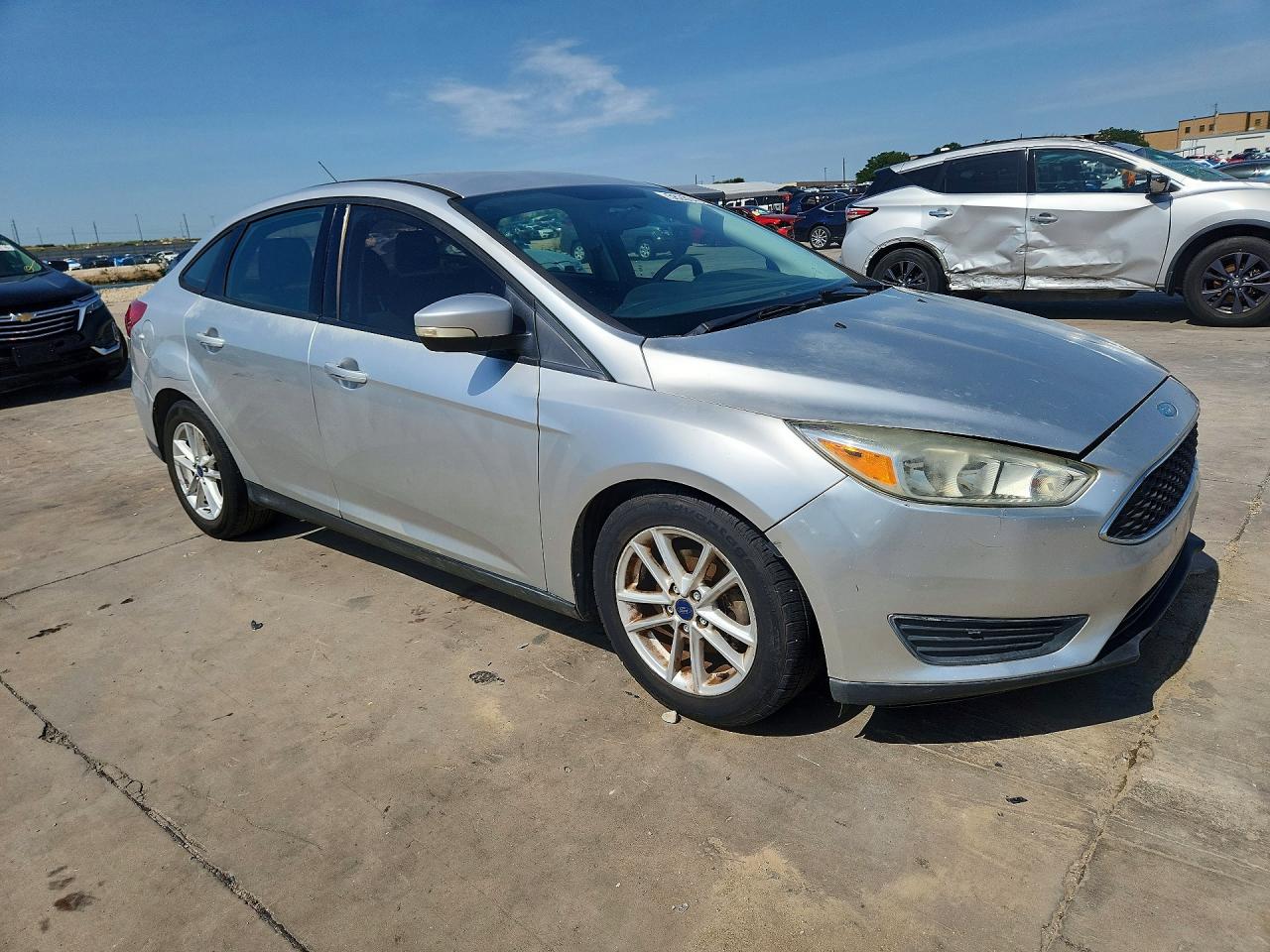 2015 Ford Focus Se Silver vin: 1FADP3F23FL340649