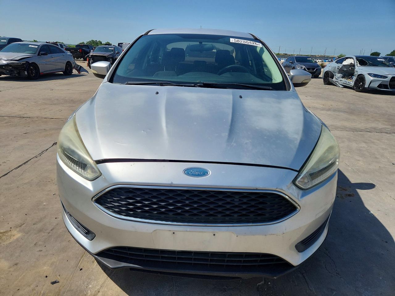 2015 Ford Focus Se Silver vin: 1FADP3F23FL340649