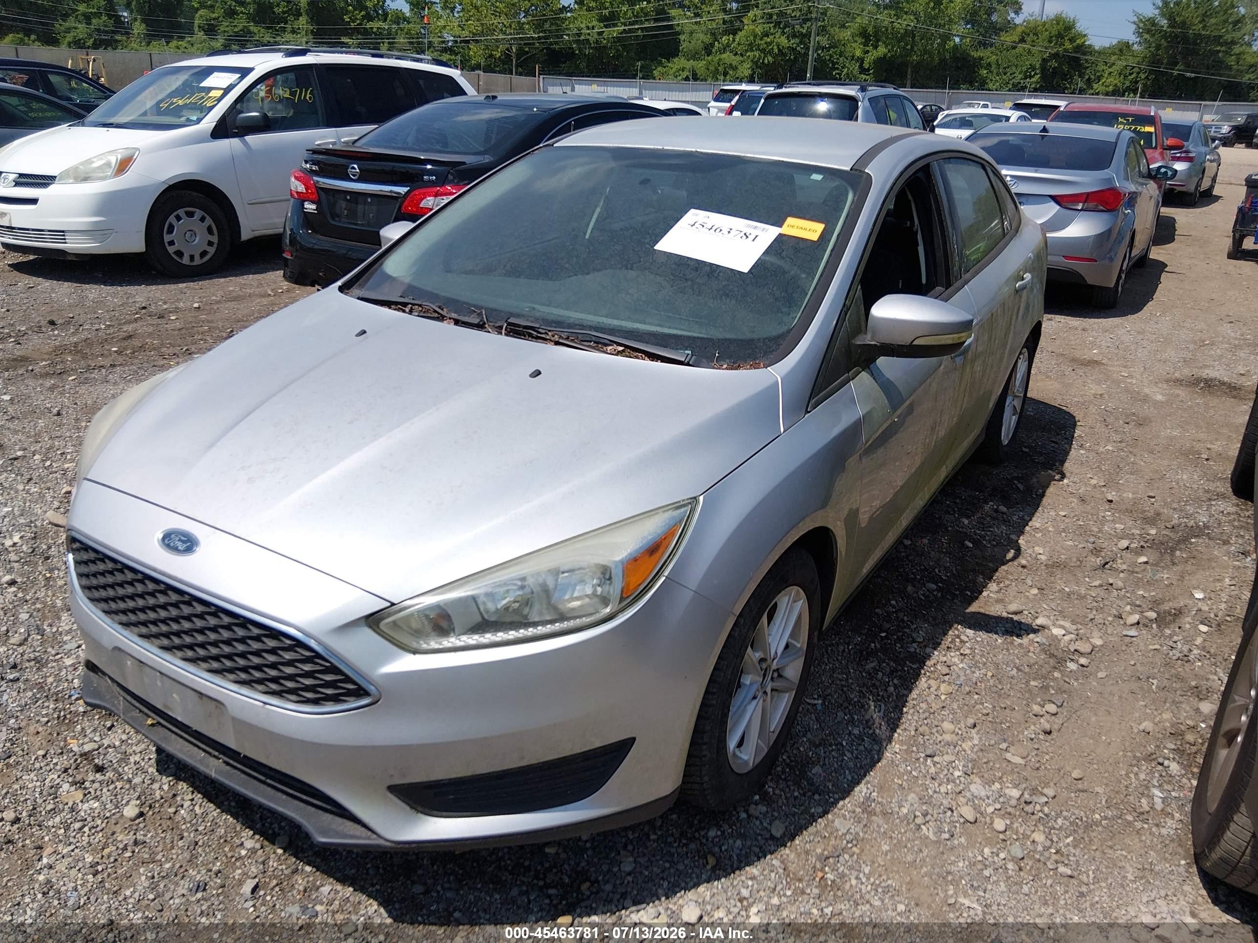 2015 Ford Focus Se Silver vin: 1FADP3F23FL346791