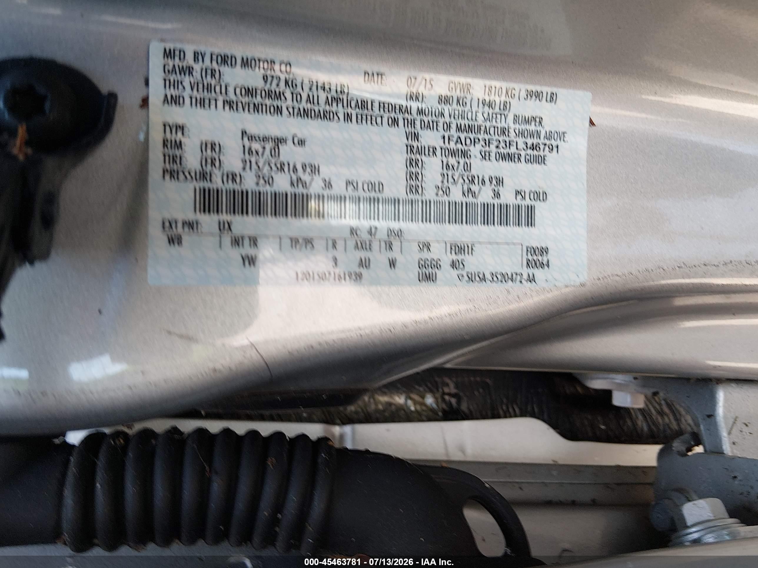 2015 Ford Focus Se Silver vin: 1FADP3F23FL346791