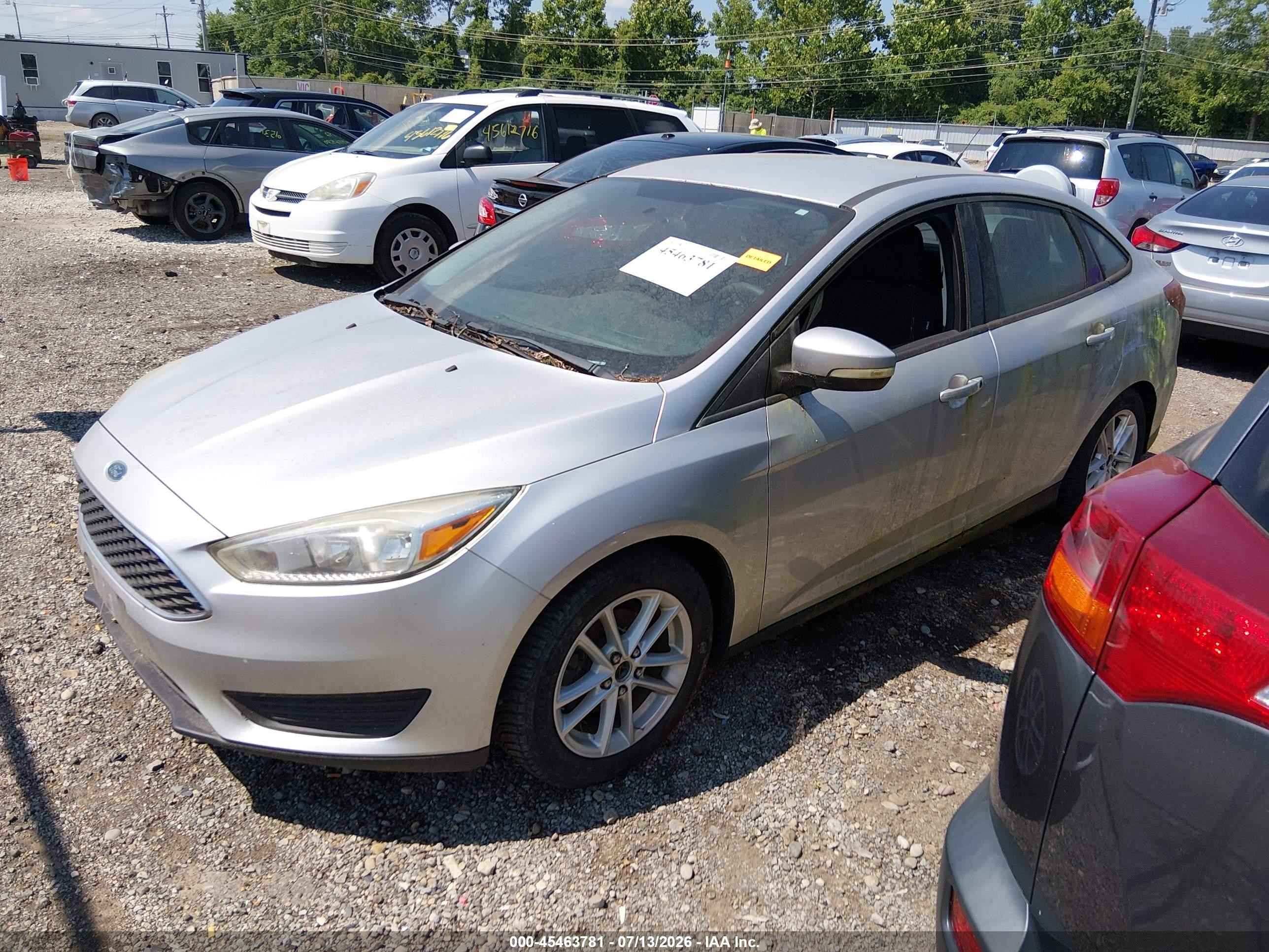2015 Ford Focus Se Silver vin: 1FADP3F23FL346791