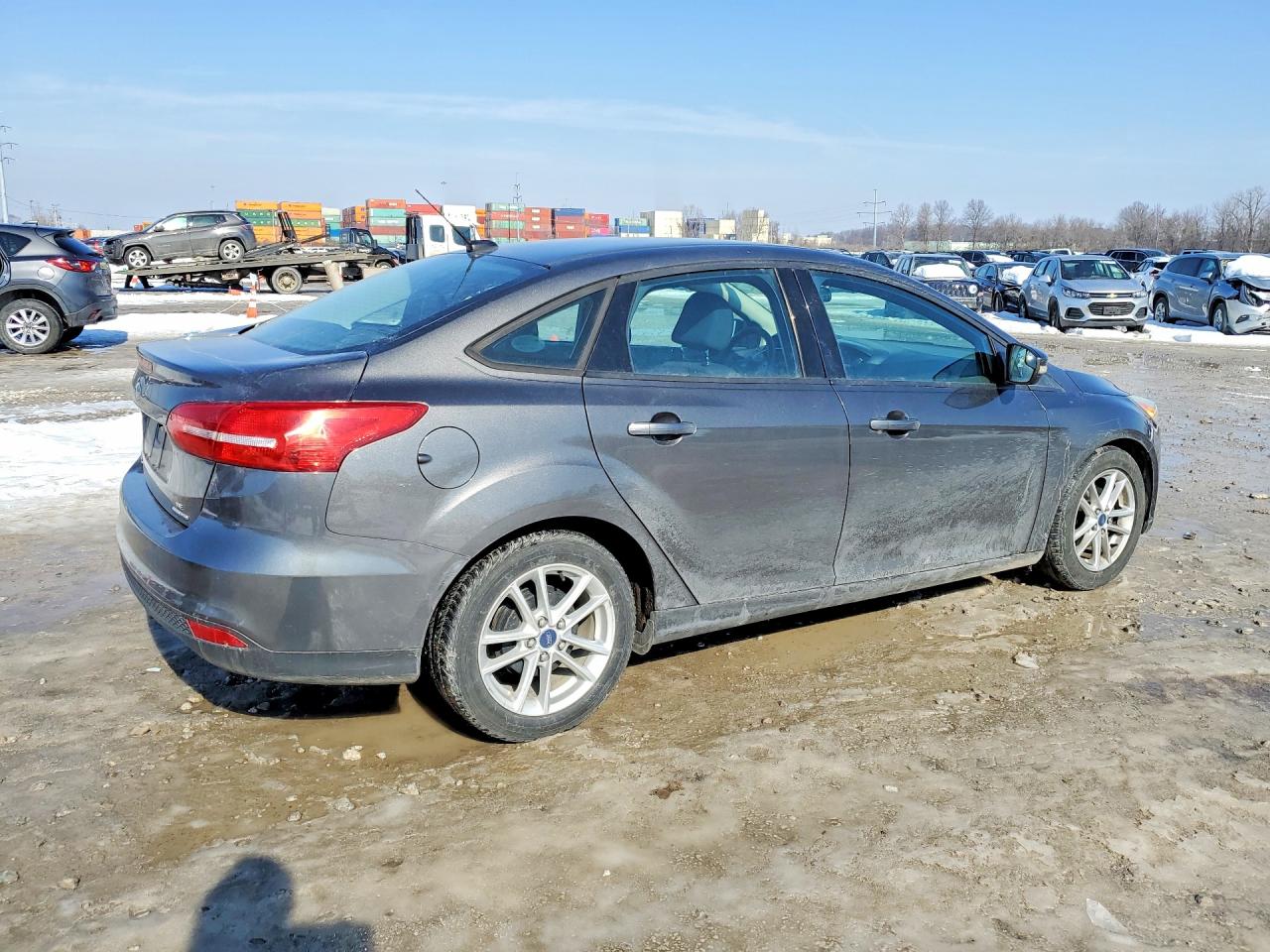 2015 Ford Focus Se Gray vin: 1FADP3F23FL346998