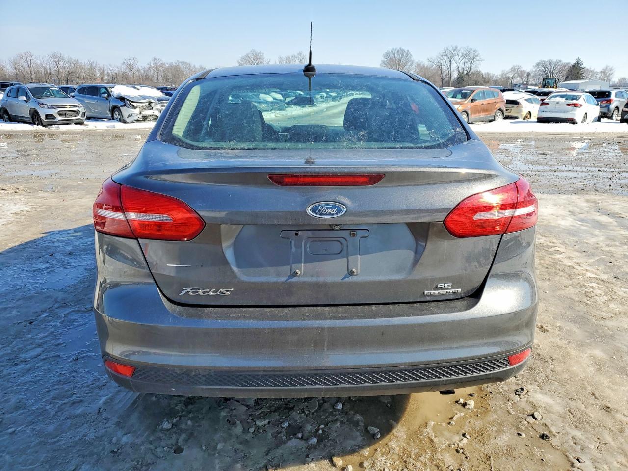2015 Ford Focus Se Gray vin: 1FADP3F23FL346998