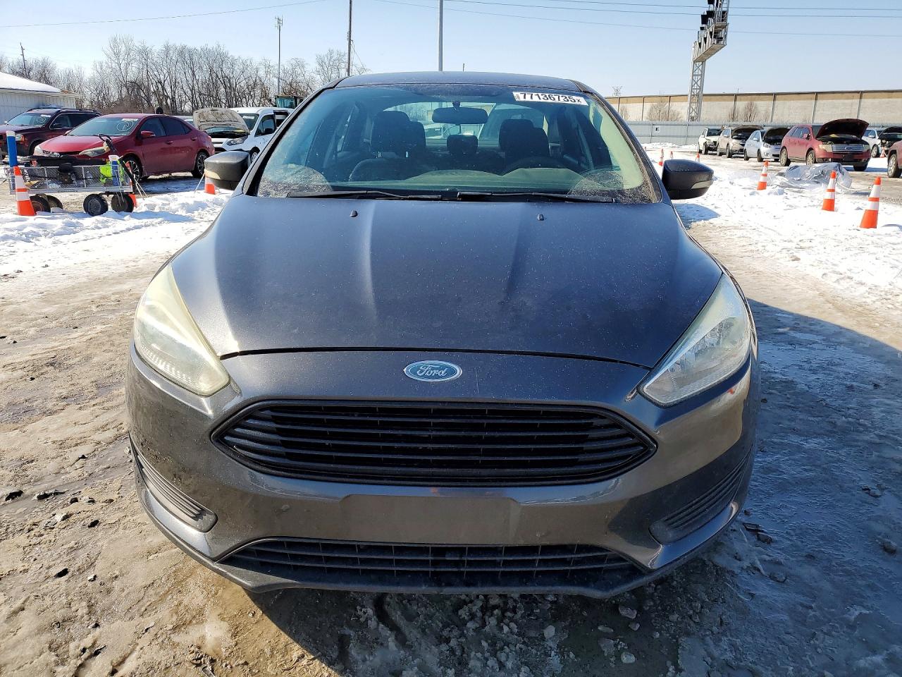 2015 Ford Focus Se Gray vin: 1FADP3F23FL346998