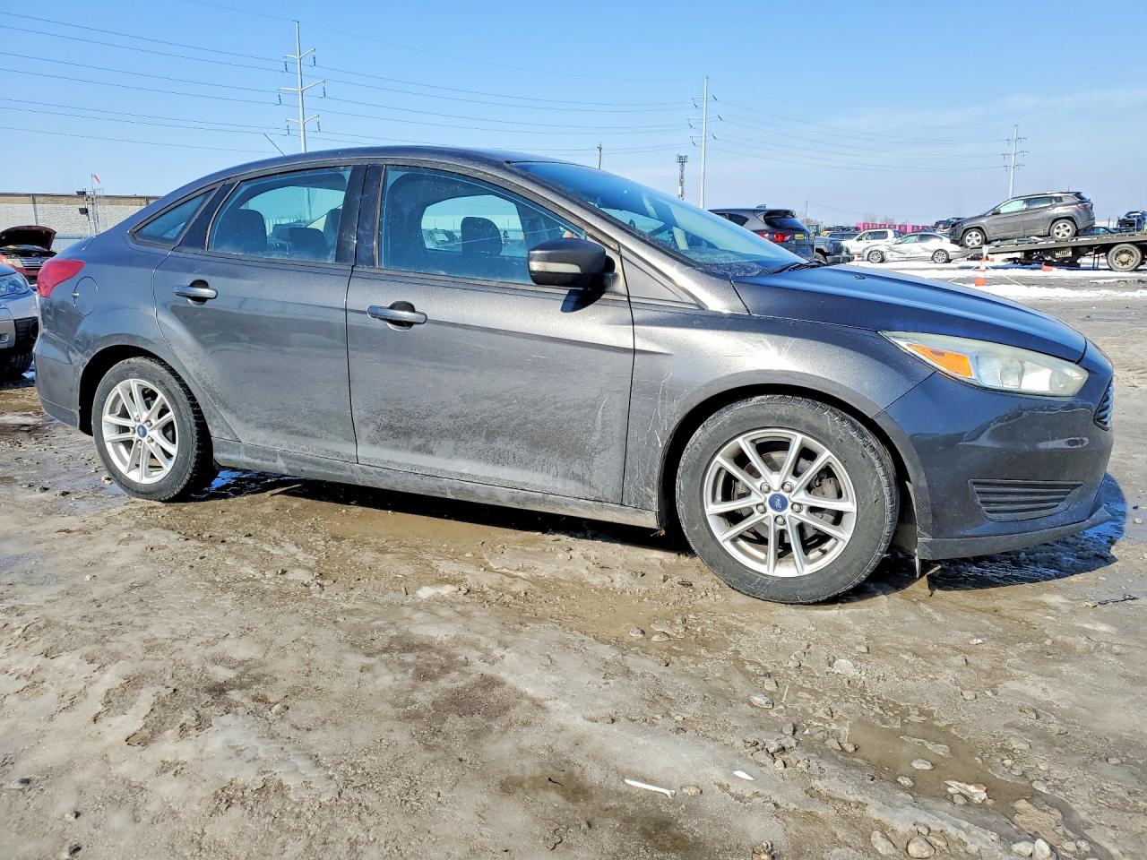 2015 Ford Focus Se Gray vin: 1FADP3F23FL346998