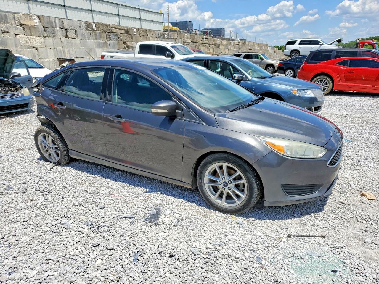 2015 Ford Focus Se Gray vin: 1FADP3F23FL348167