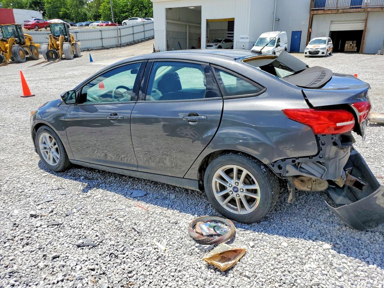 2015 Ford Focus Se Gray vin: 1FADP3F23FL348167