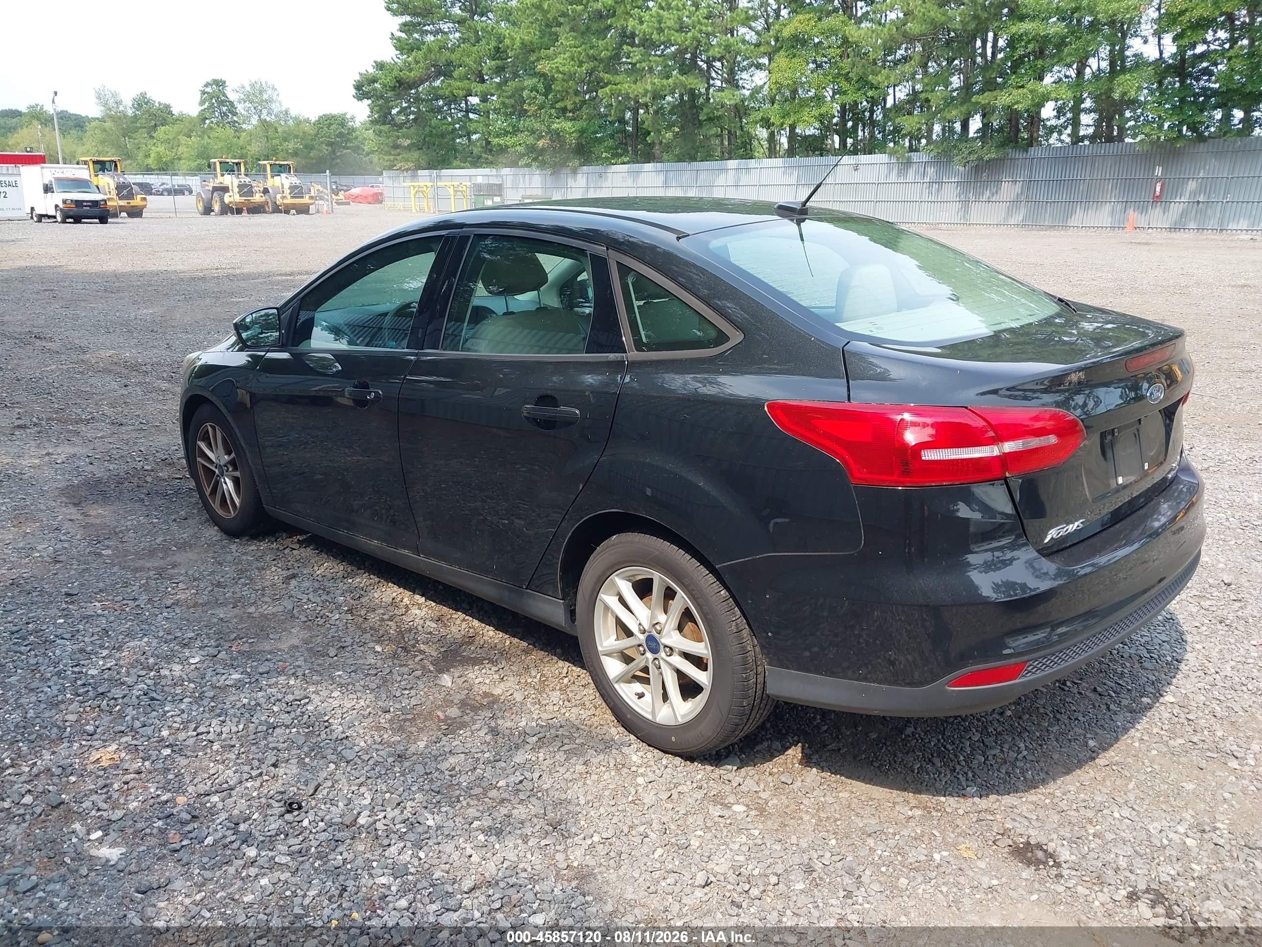 2015 Ford Focus Se Black vin: 1FADP3F23FL366054
