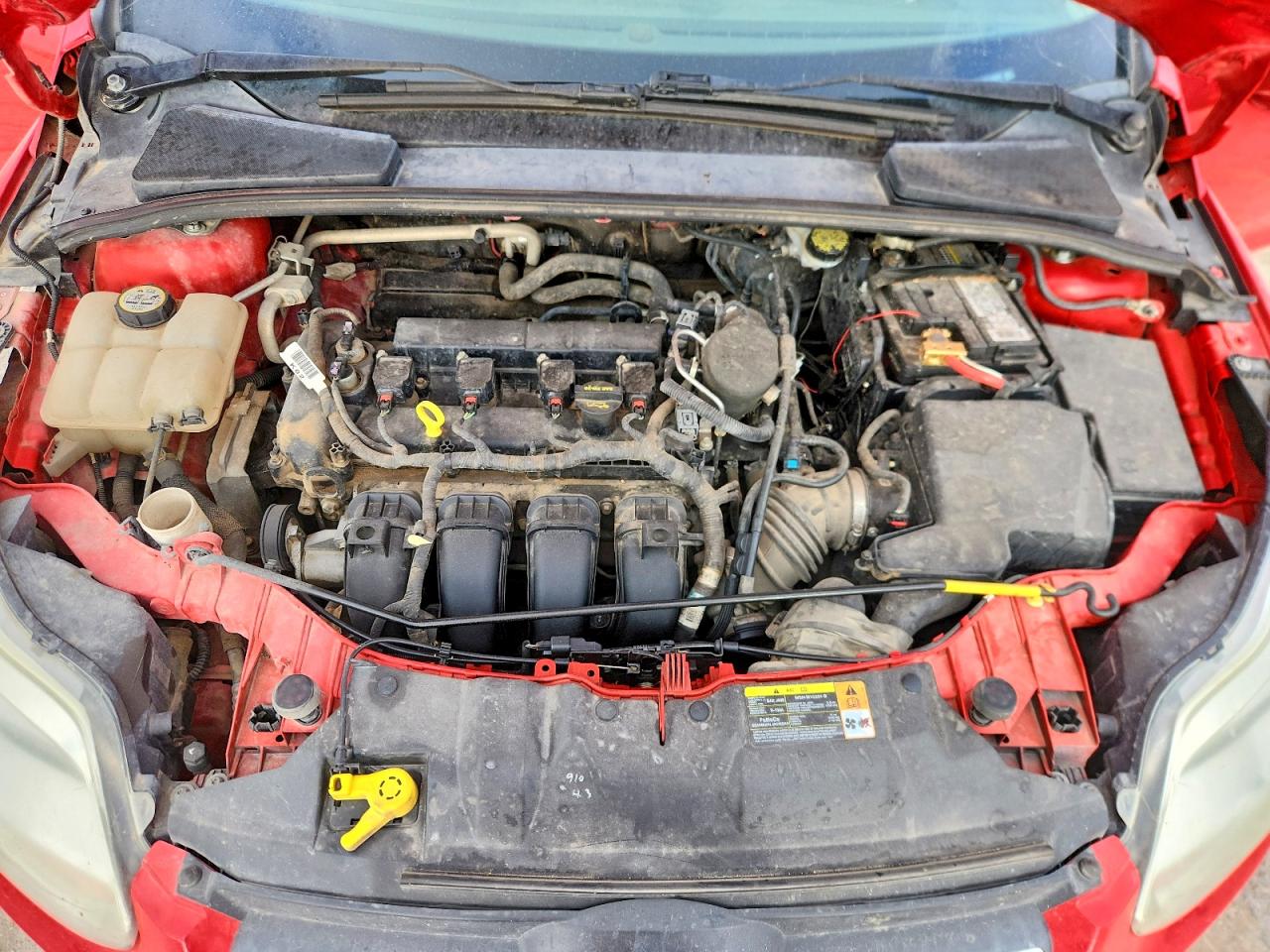 2013 Ford Focus Se Red vin: 1FADP3F24DL116061