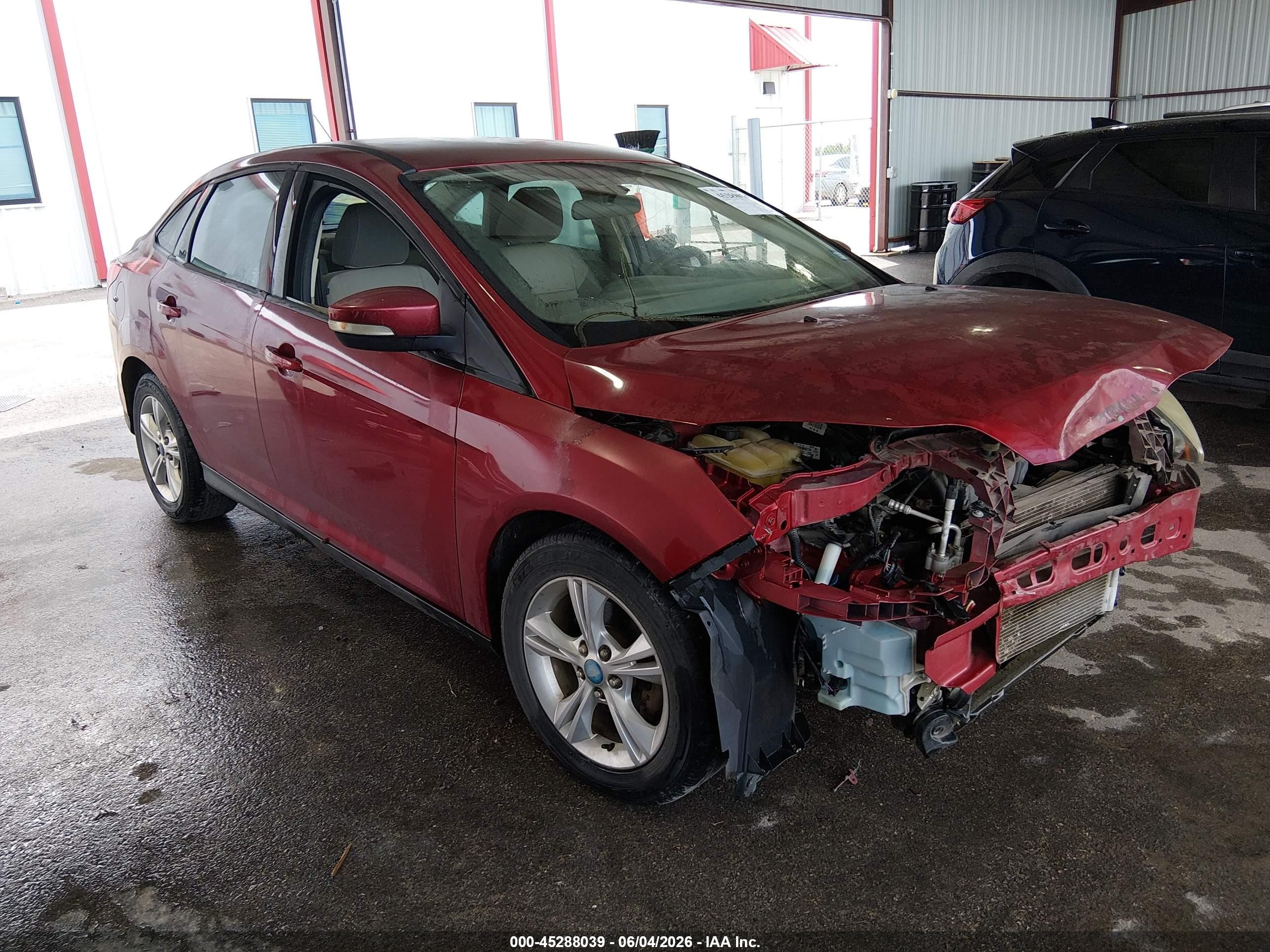 2013 Ford Focus Se Red vin: 1FADP3F24DL144166