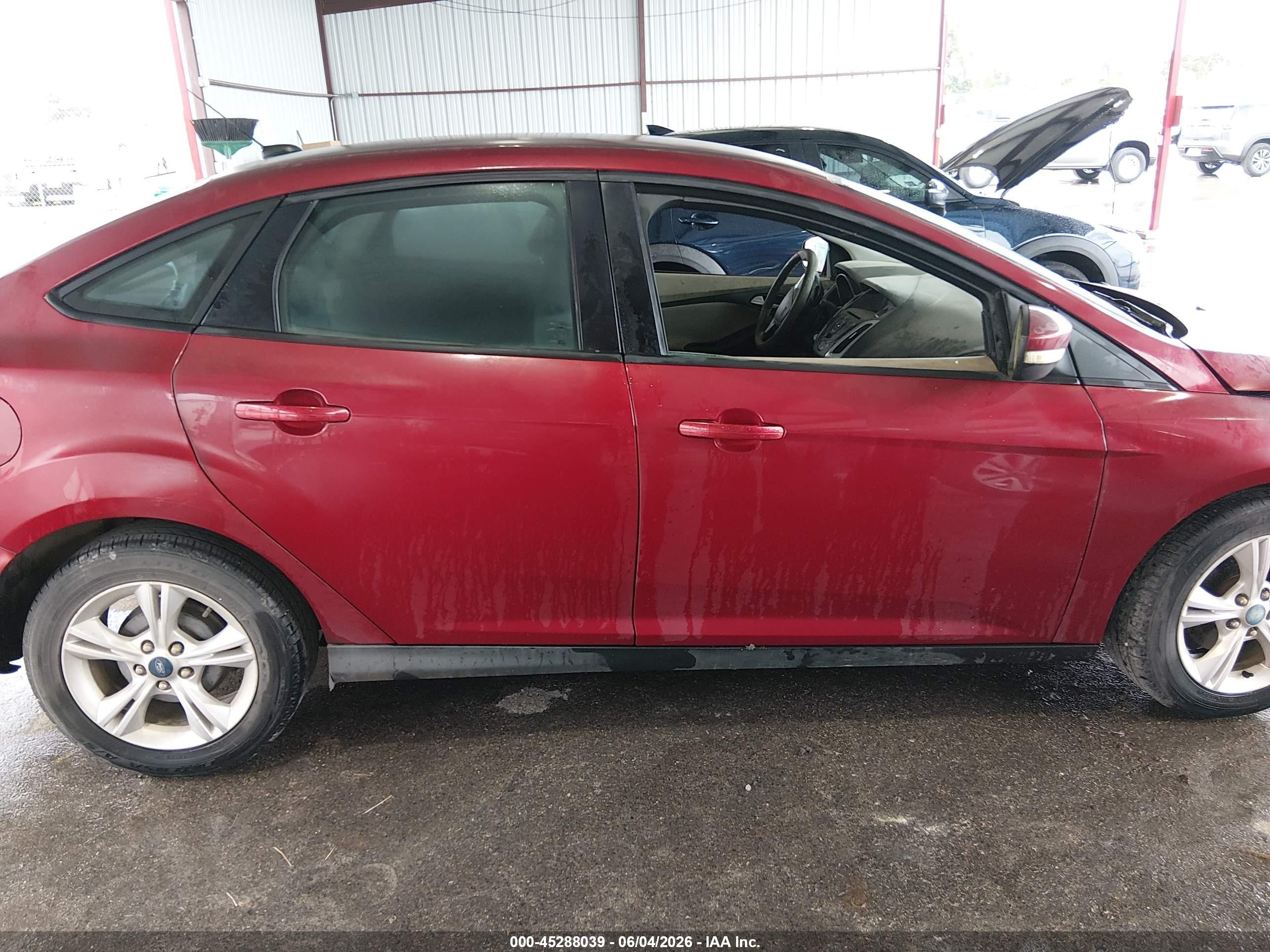 2013 Ford Focus Se Red vin: 1FADP3F24DL144166