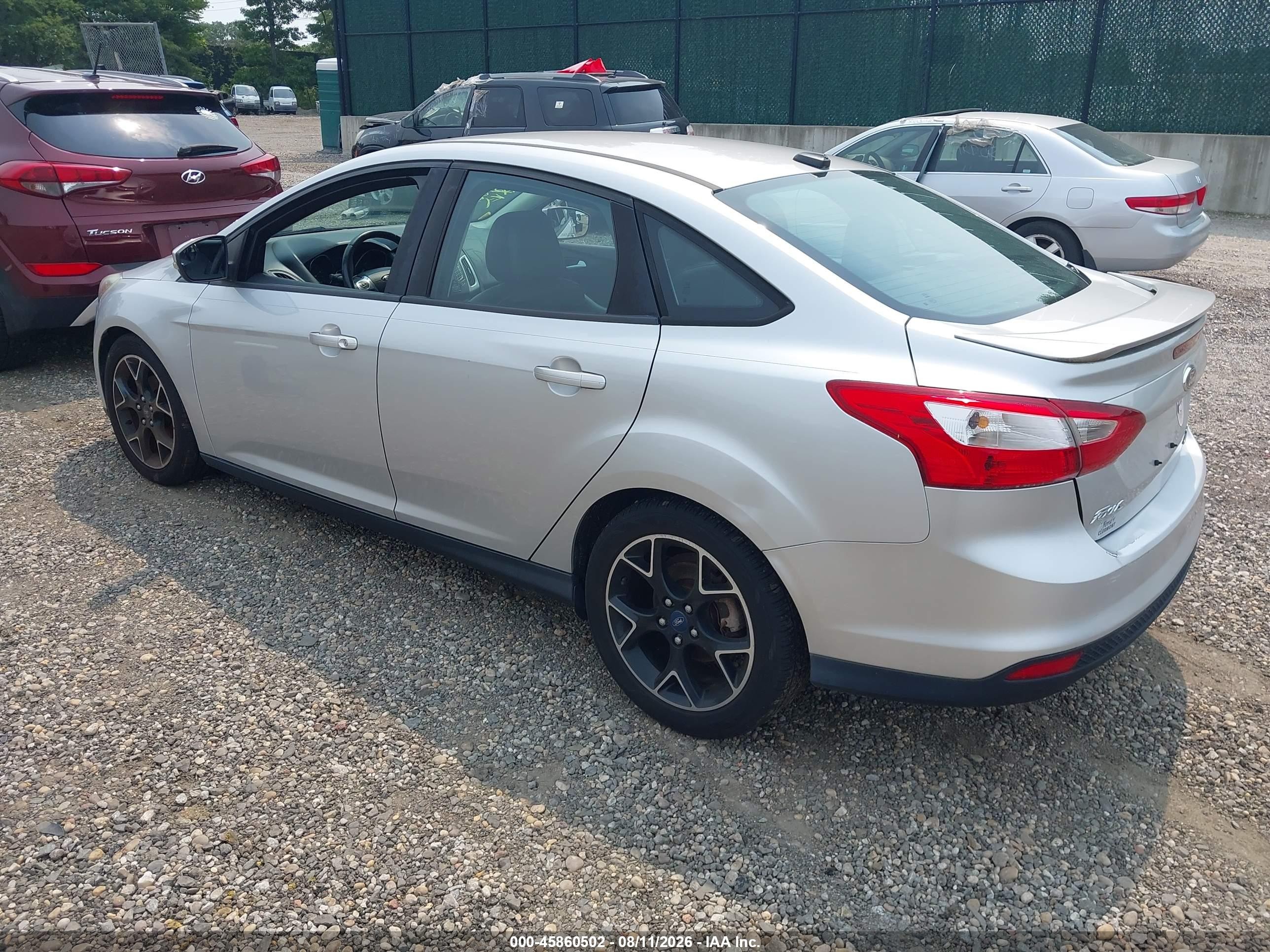 2013 Ford Focus Se Silver vin: 1FADP3F24DL181606