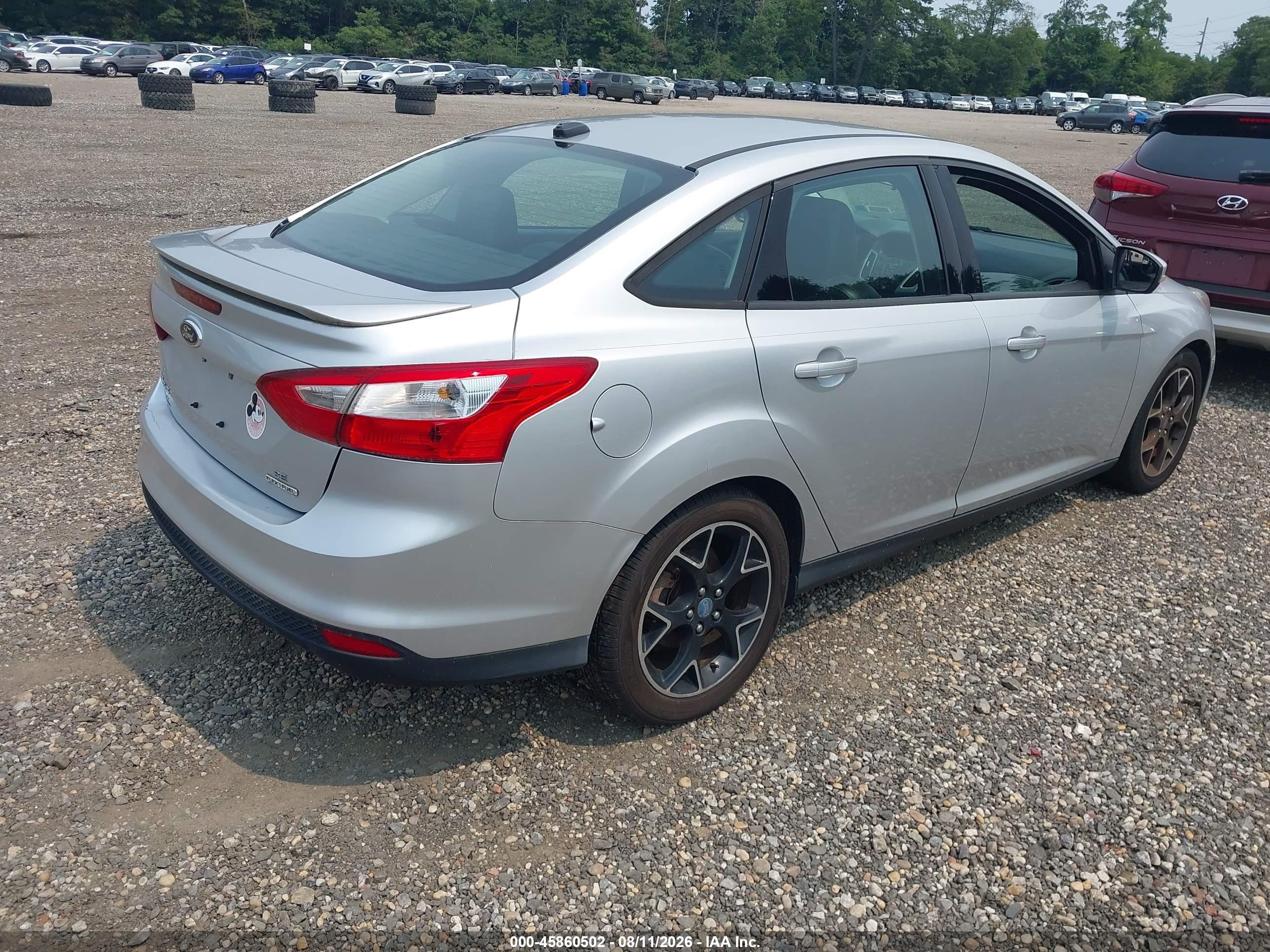 2013 Ford Focus Se Silver vin: 1FADP3F24DL181606