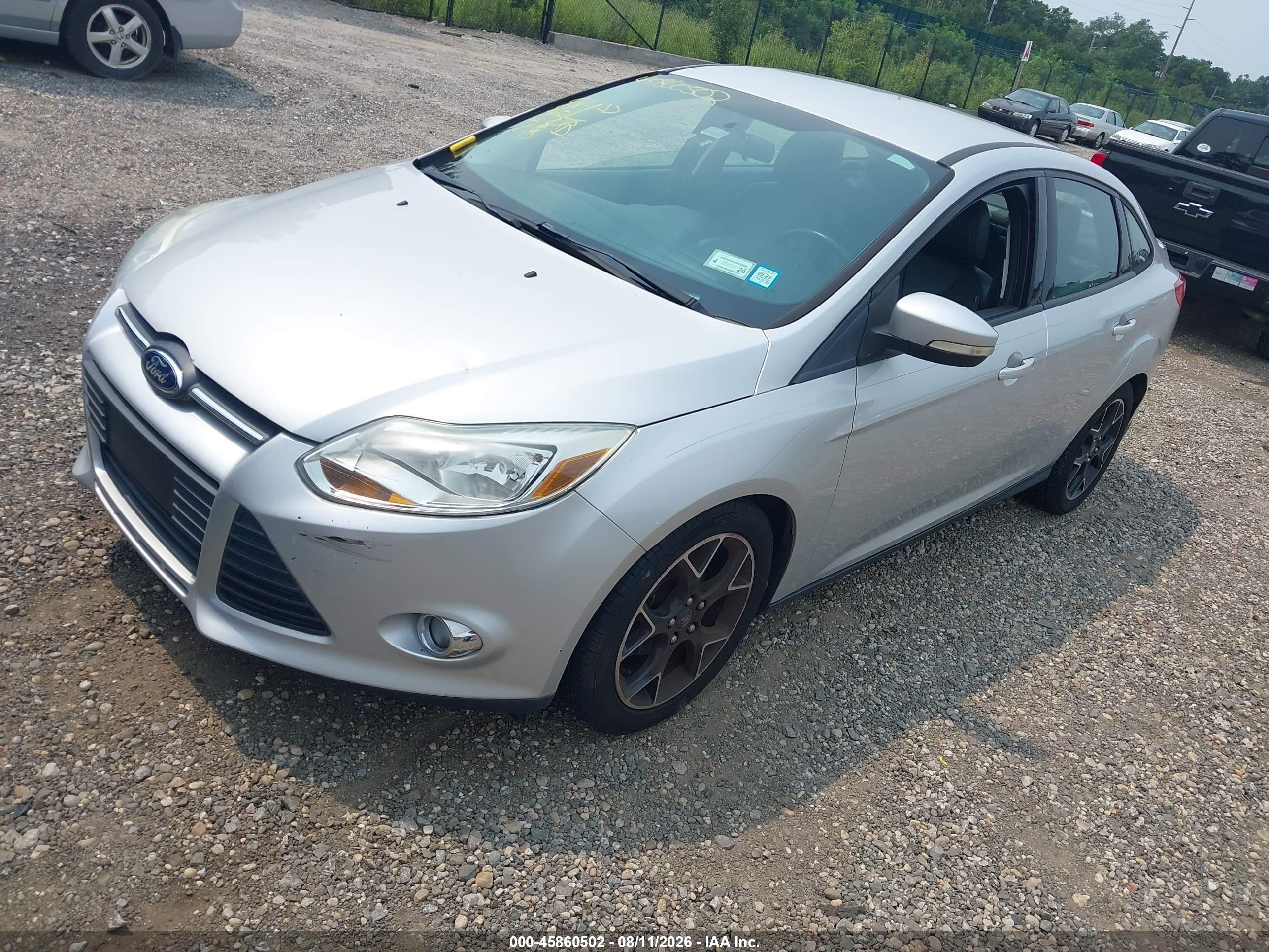 2013 Ford Focus Se Silver vin: 1FADP3F24DL181606