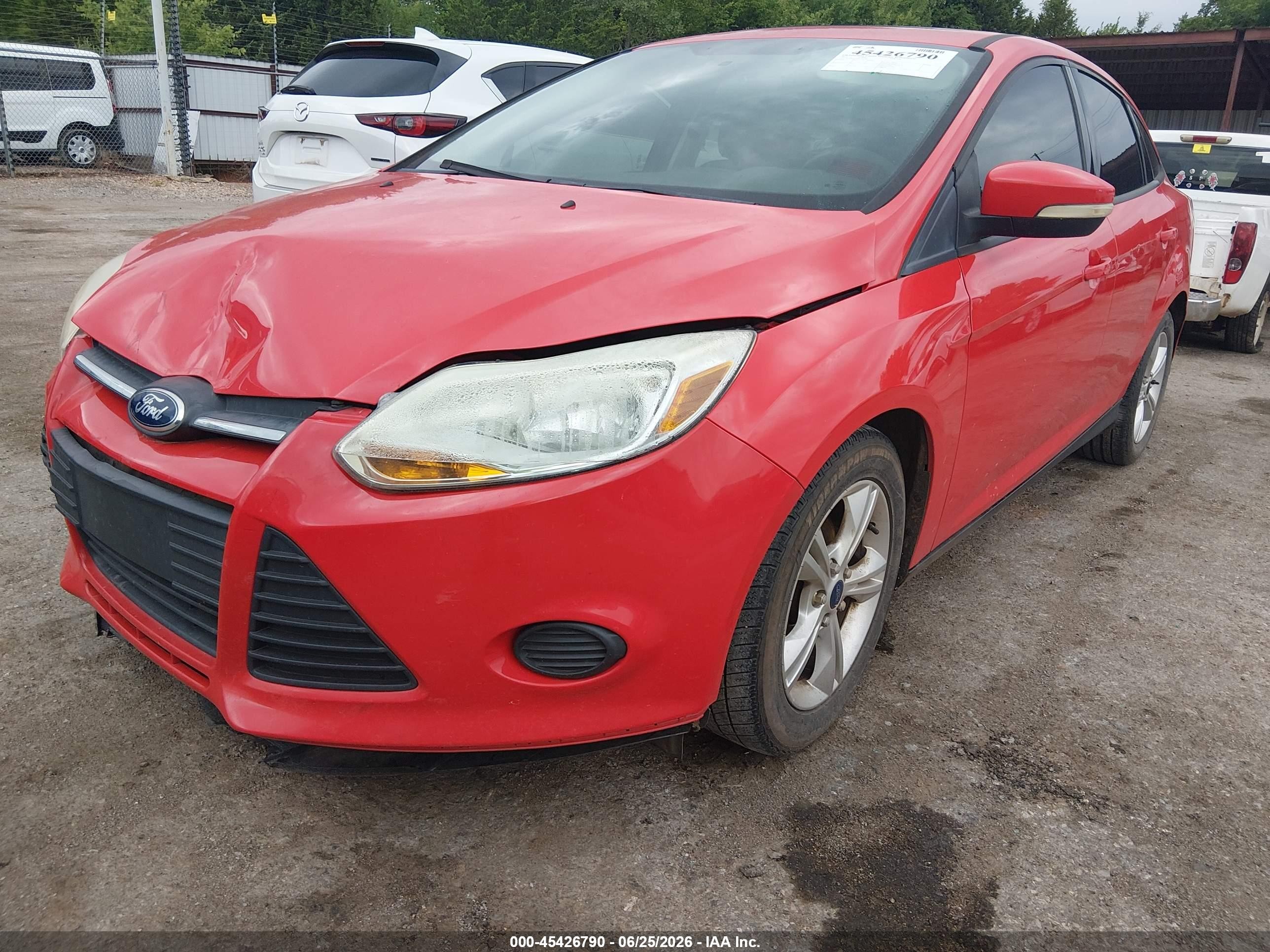 2013 Ford Focus Se Red vin: 1FADP3F24DL185381