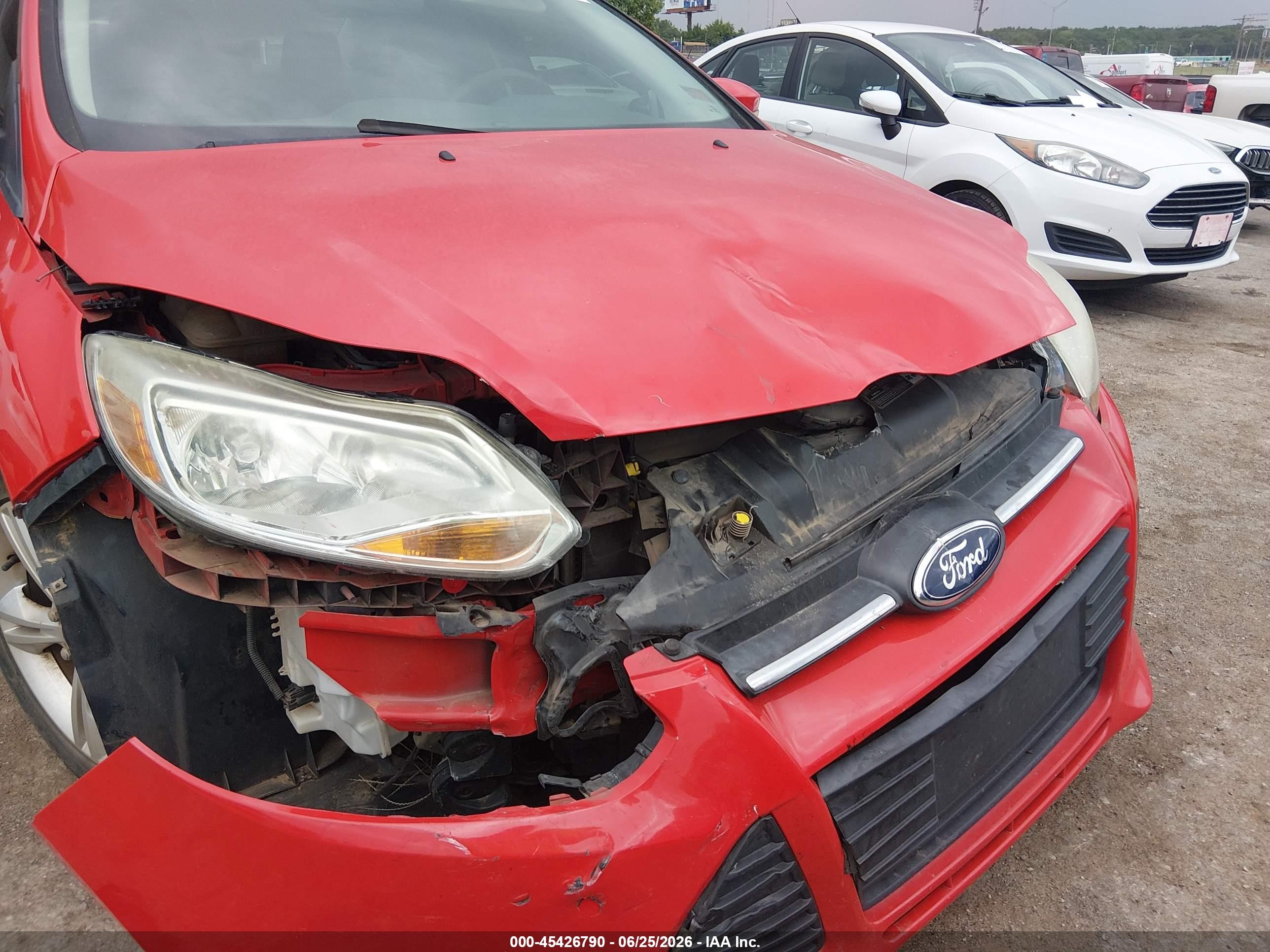 2013 Ford Focus Se Red vin: 1FADP3F24DL185381