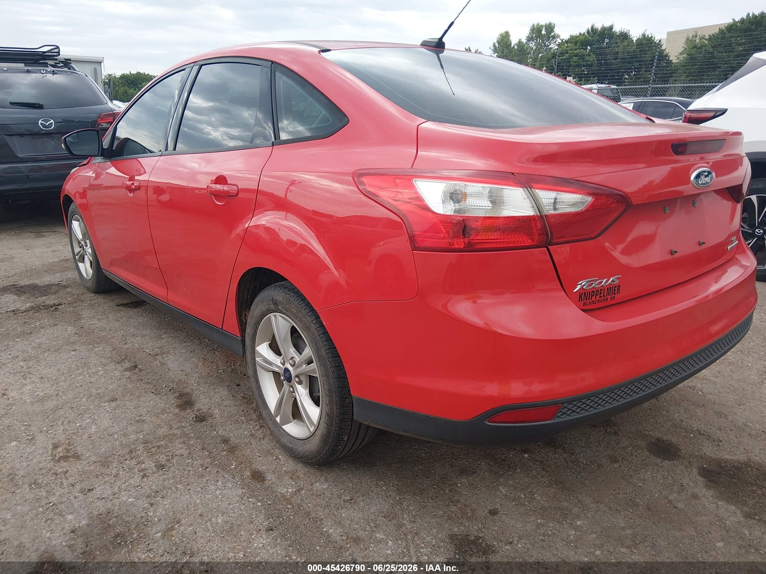 2013 Ford Focus Se Red vin: 1FADP3F24DL185381