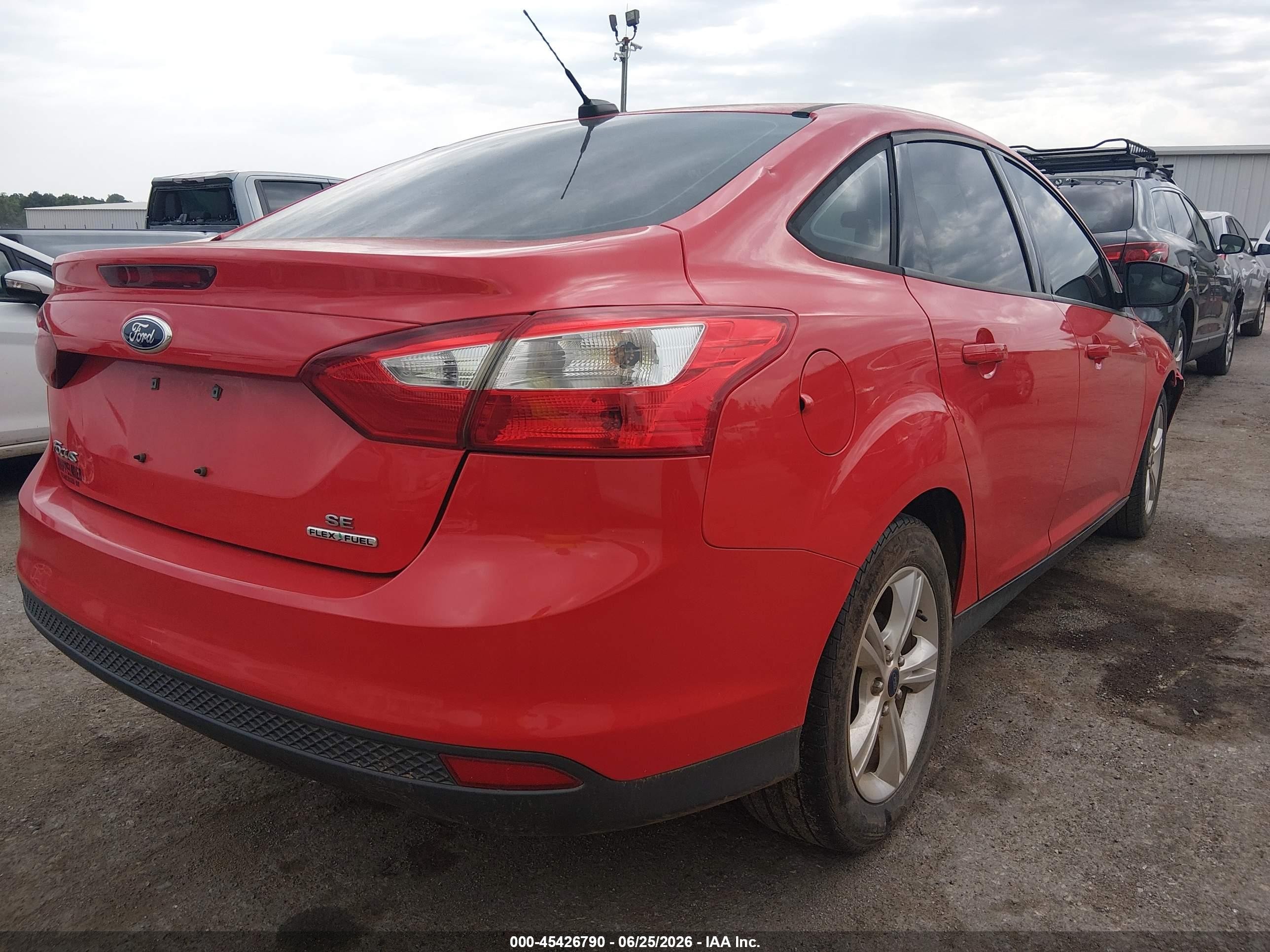 2013 Ford Focus Se Red vin: 1FADP3F24DL185381