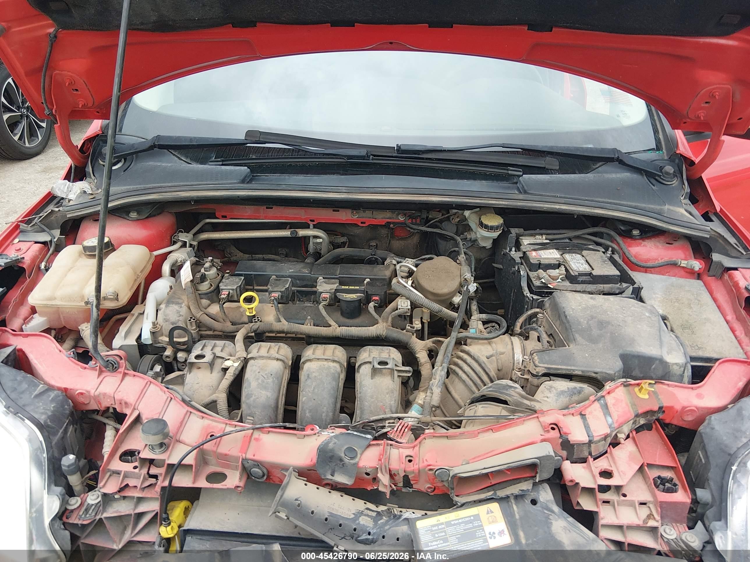 2013 Ford Focus Se Red vin: 1FADP3F24DL185381