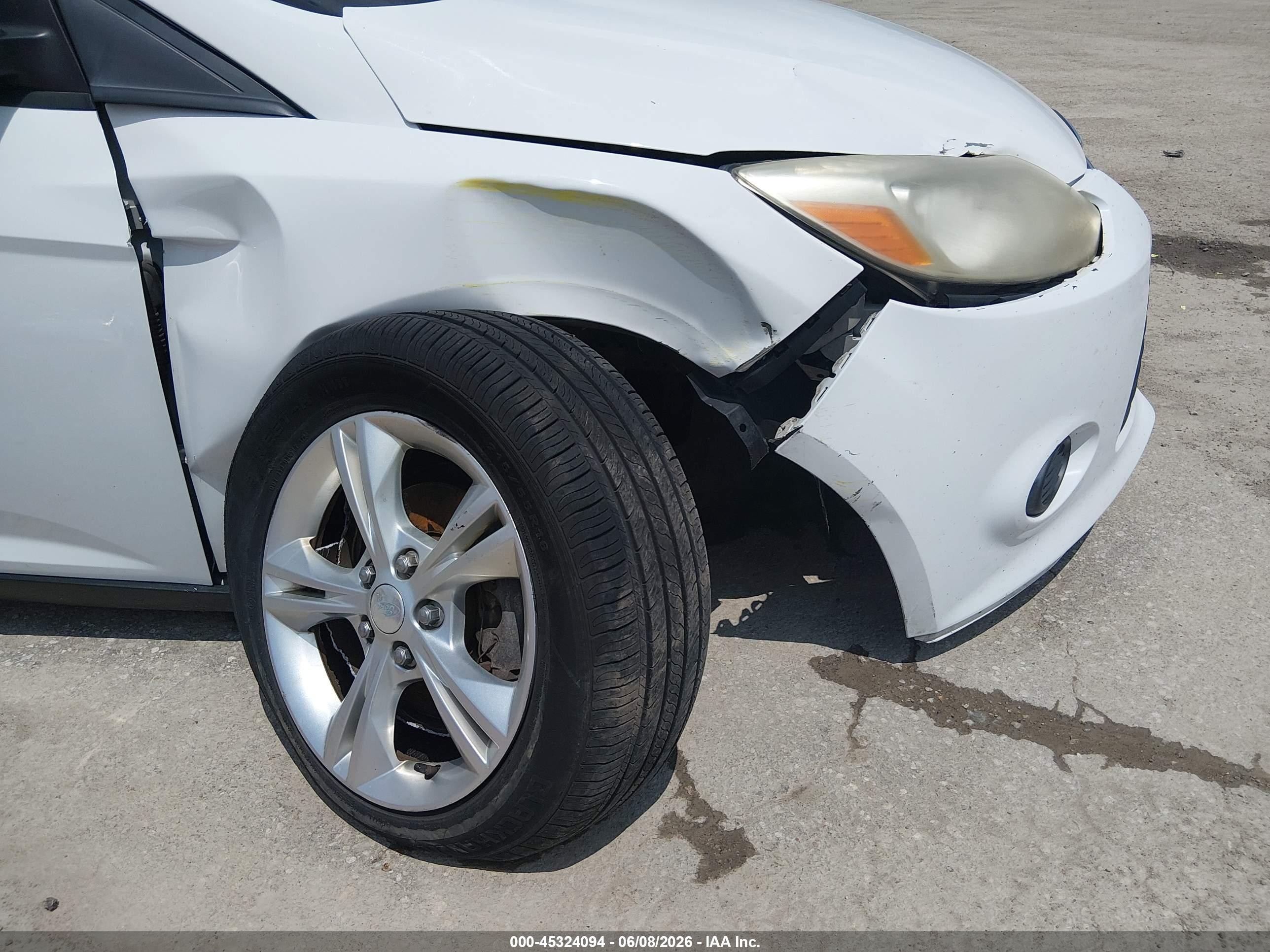 2013 Ford Focus Se Белый vin: 1FADP3F24DL200669
