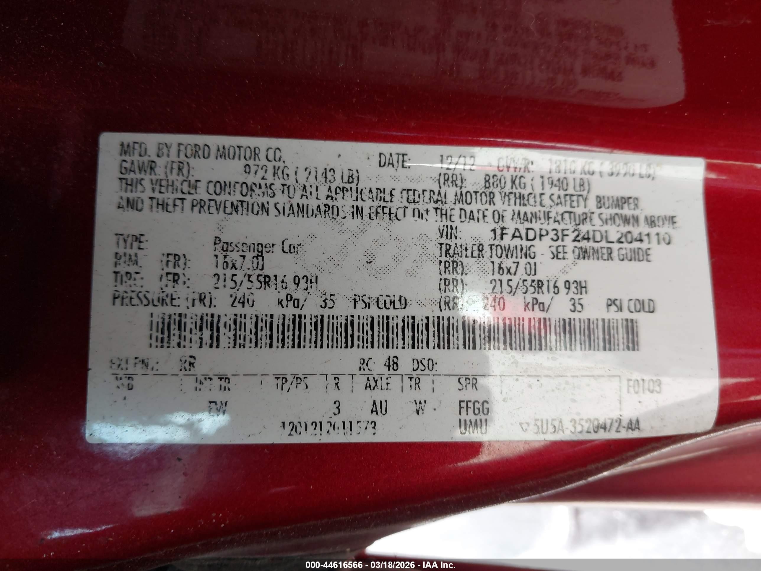 2013 Ford Focus Se Коричневый vin: 1FADP3F24DL204110
