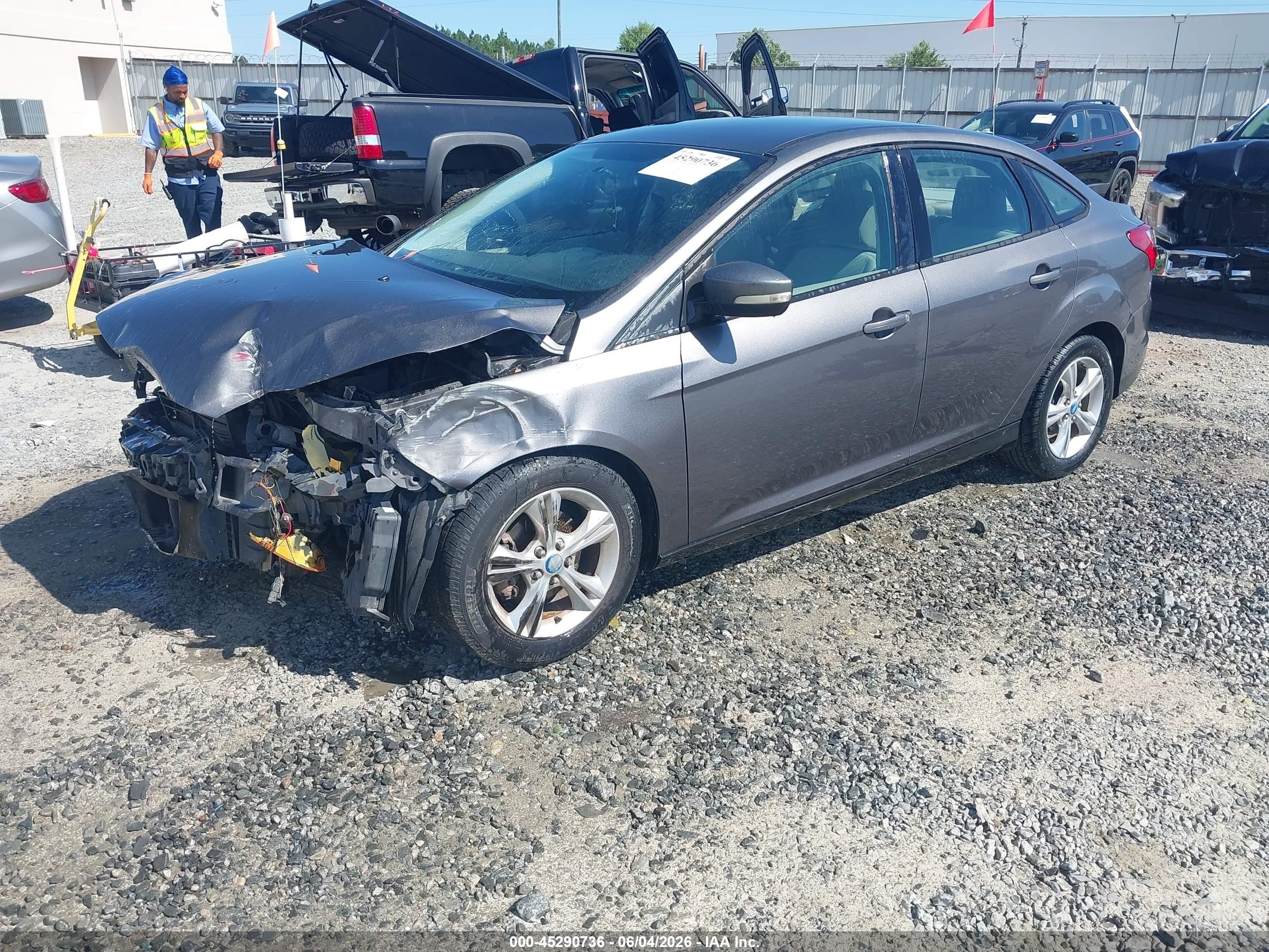 2013 Ford Focus Se Gray vin: 1FADP3F24DL217570