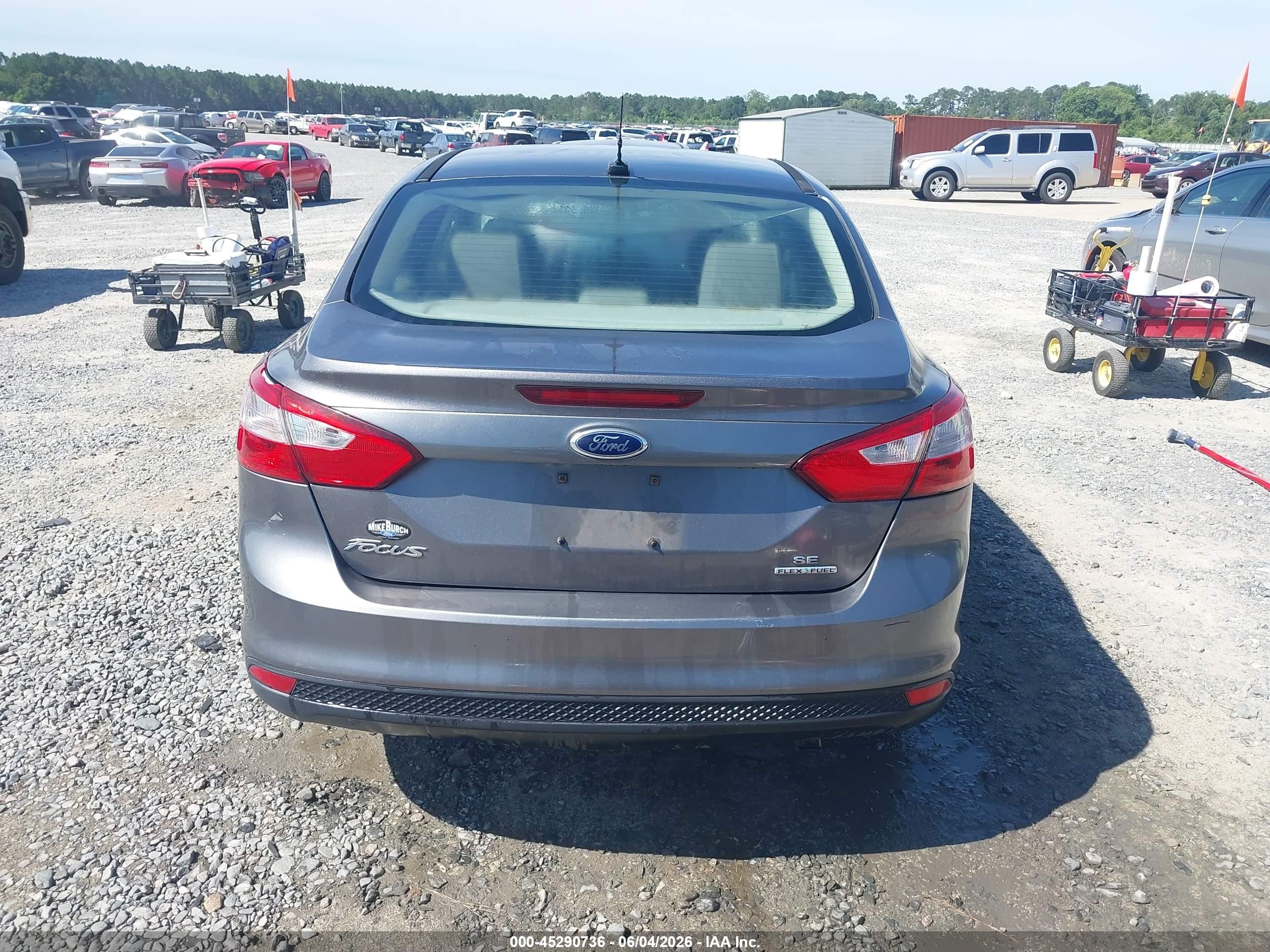 2013 Ford Focus Se Gray vin: 1FADP3F24DL217570