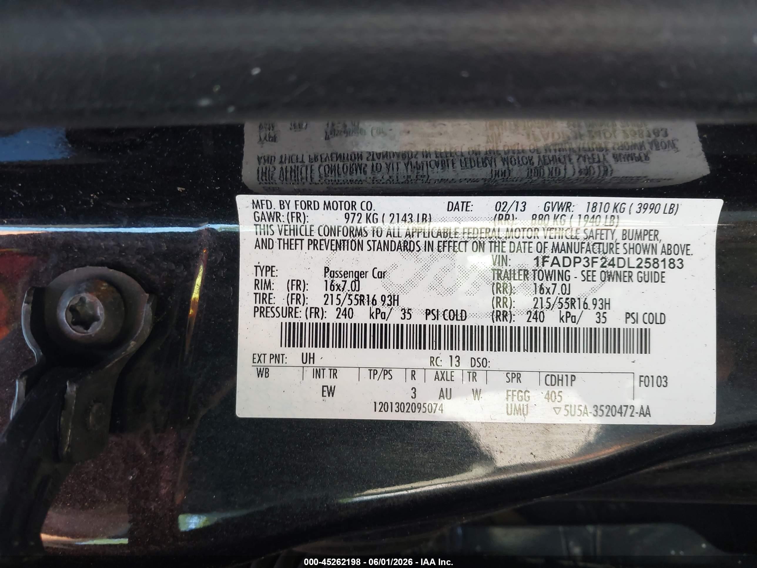 2013 Ford Focus Se Black vin: 1FADP3F24DL258183