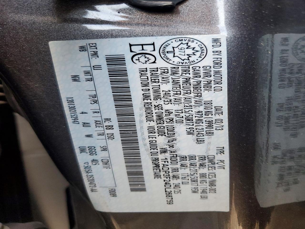 2013 Ford Focus Se Gray vin: 1FADP3F24DL268759