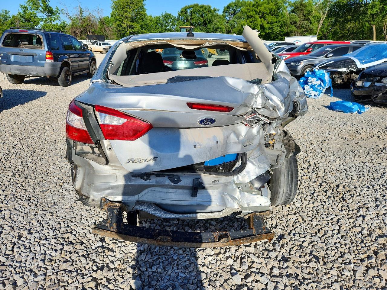 2013 Ford Focus Se Silver vin: 1FADP3F24DL269488