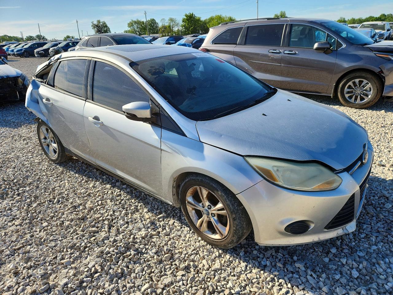 2013 Ford Focus Se Silver vin: 1FADP3F24DL269488