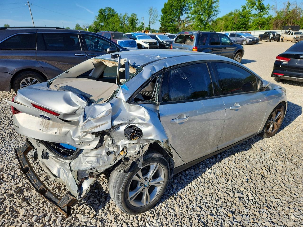 2013 Ford Focus Se Silver vin: 1FADP3F24DL269488