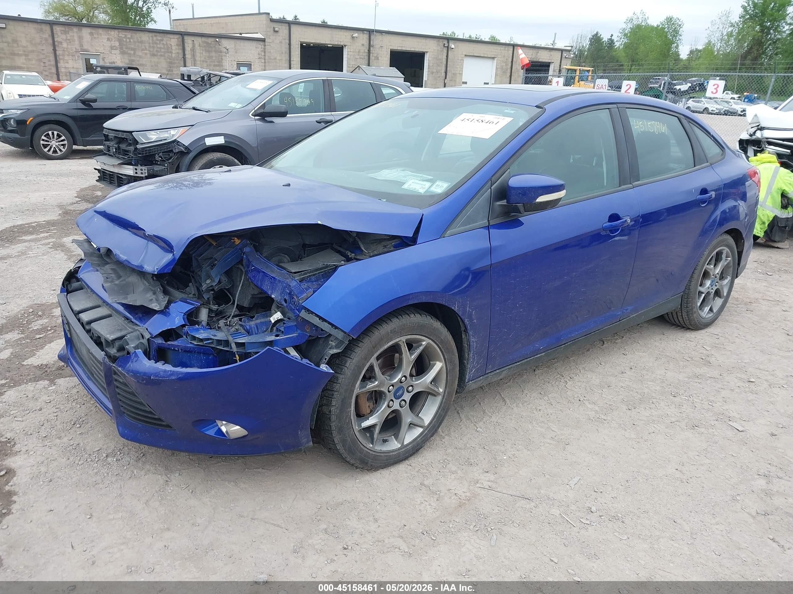 2013 Ford Focus Se Синий vin: 1FADP3F24DL284458