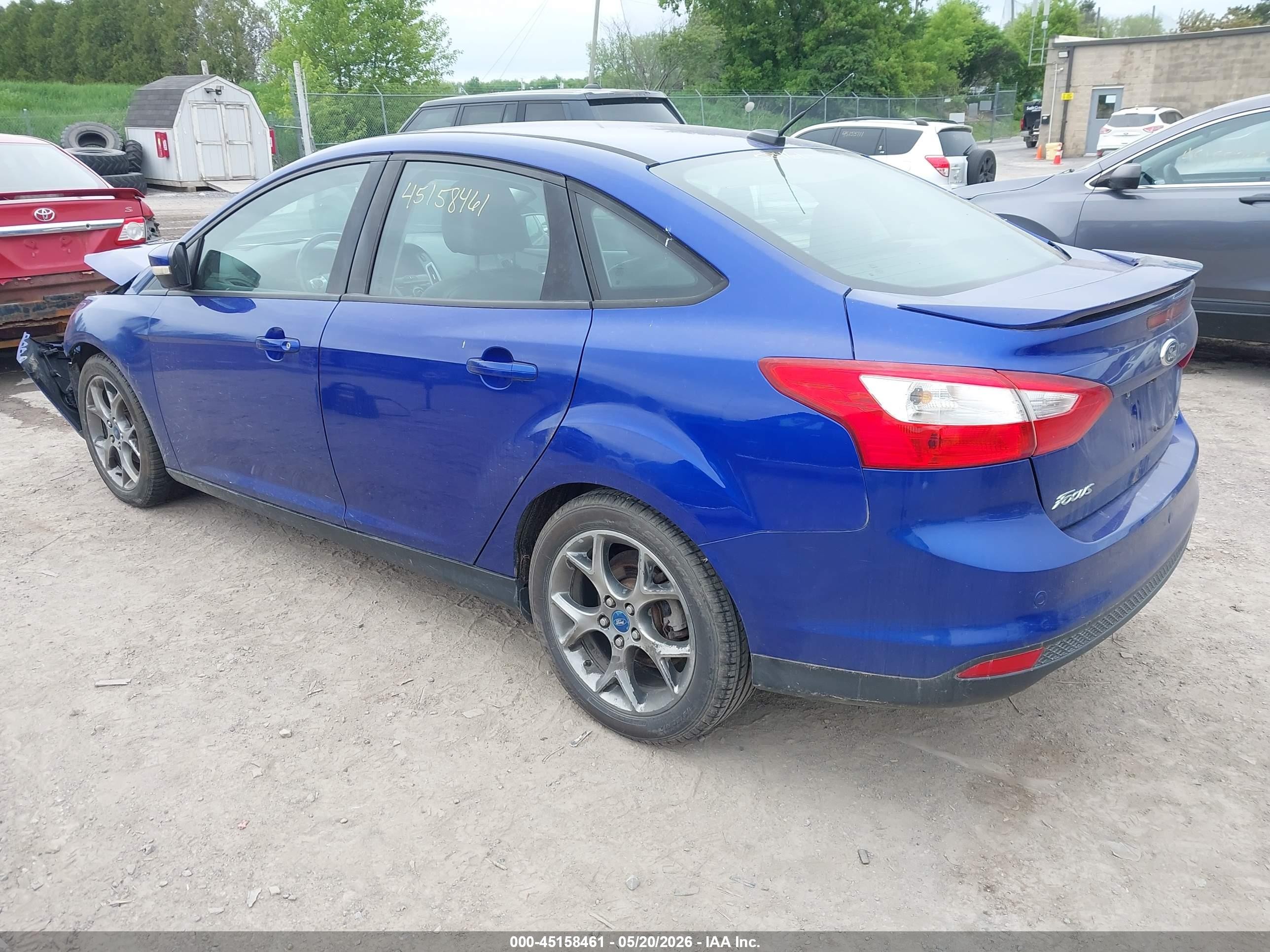 2013 Ford Focus Se Синий vin: 1FADP3F24DL284458