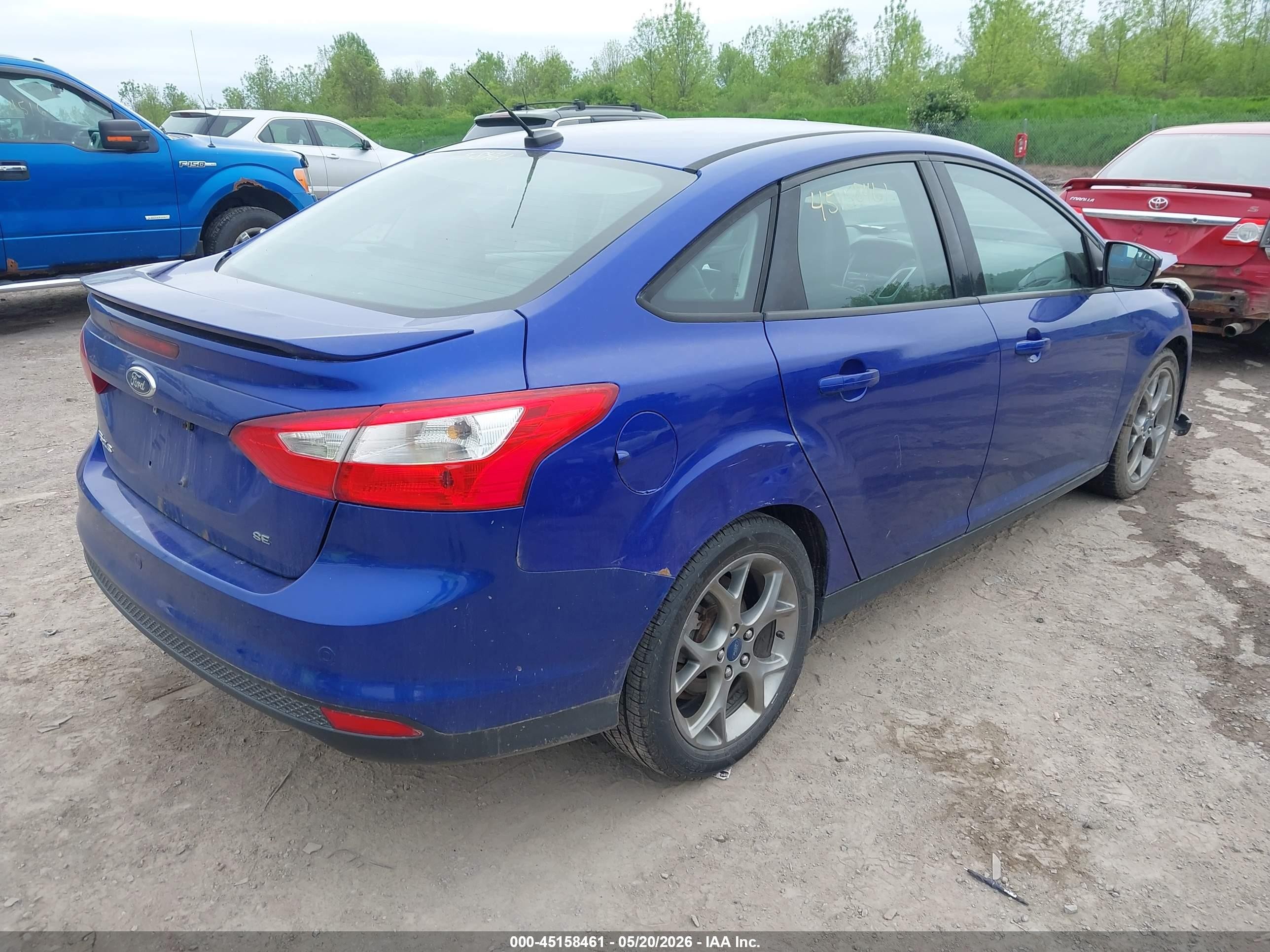 2013 Ford Focus Se Синий vin: 1FADP3F24DL284458
