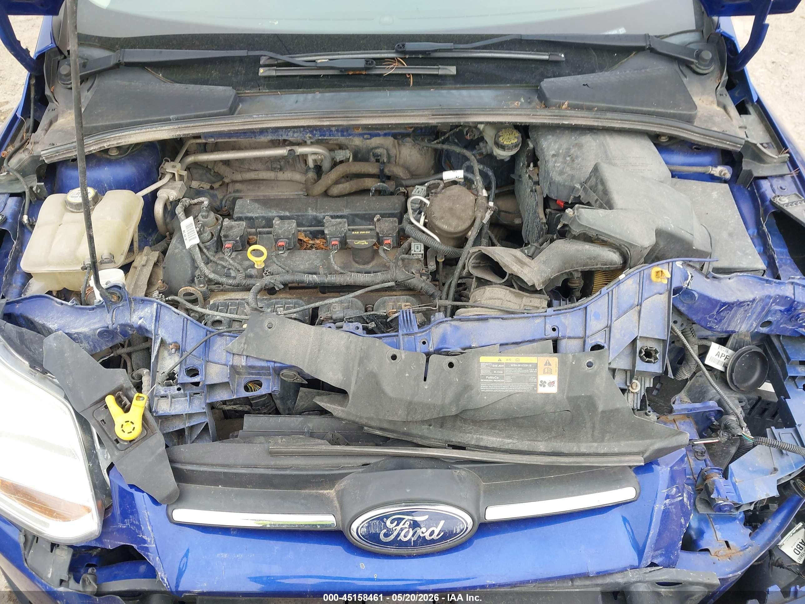 2013 Ford Focus Se Синий vin: 1FADP3F24DL284458