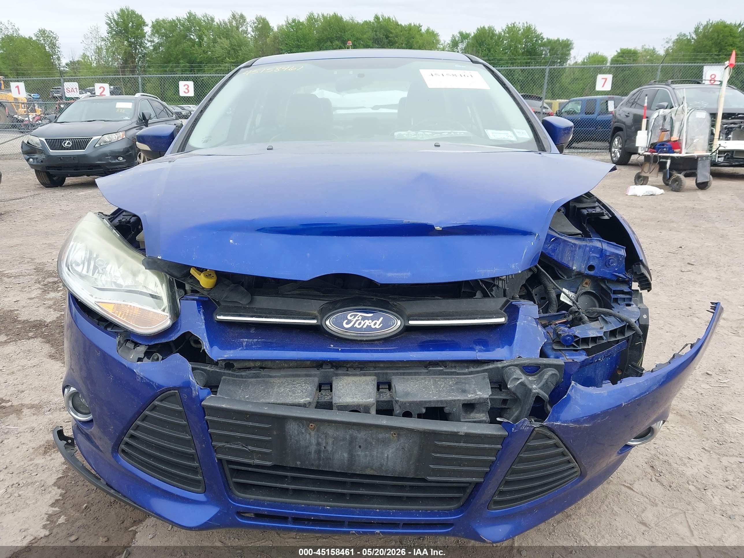 2013 Ford Focus Se Синий vin: 1FADP3F24DL284458