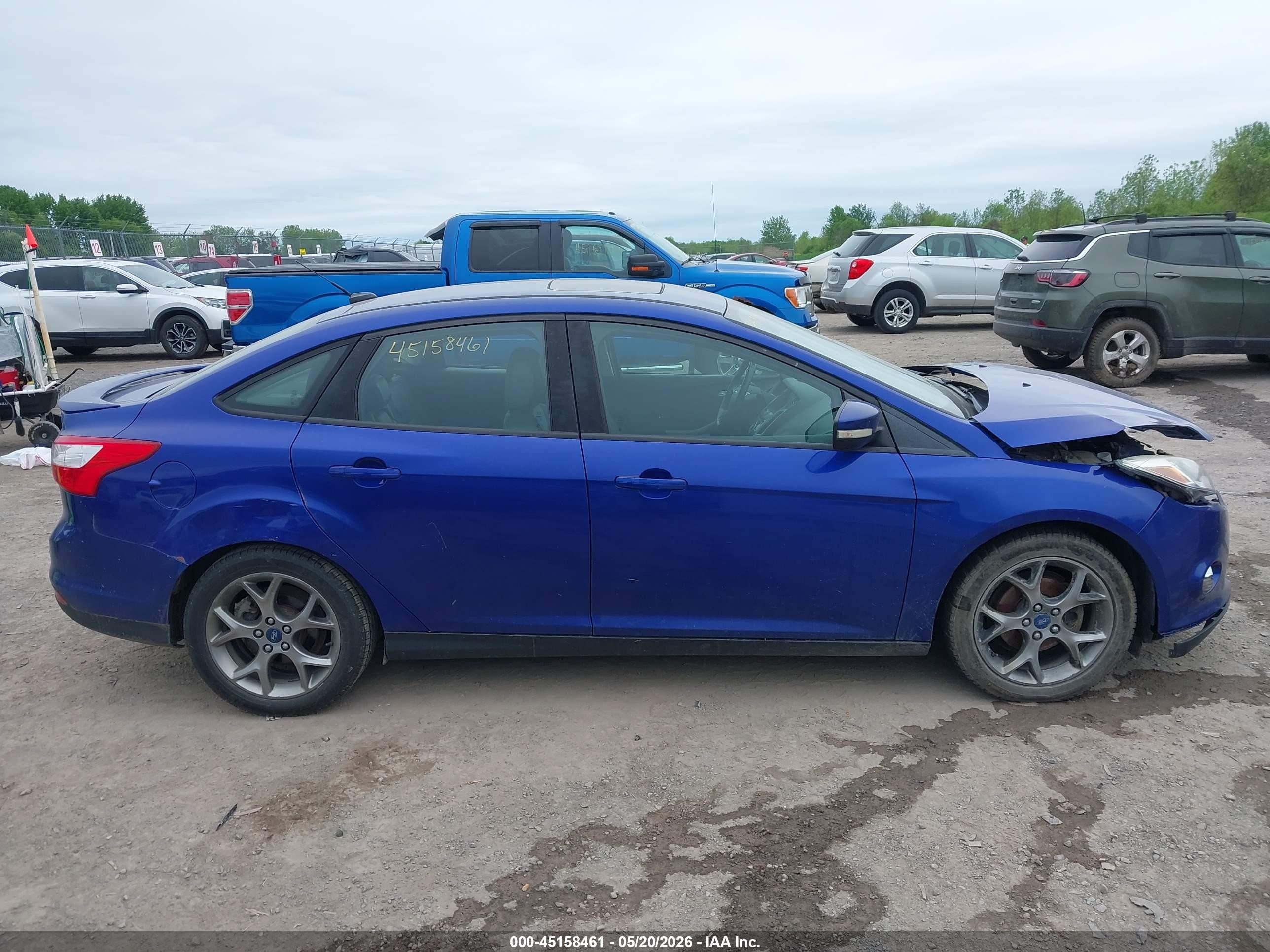 2013 Ford Focus Se Синий vin: 1FADP3F24DL284458