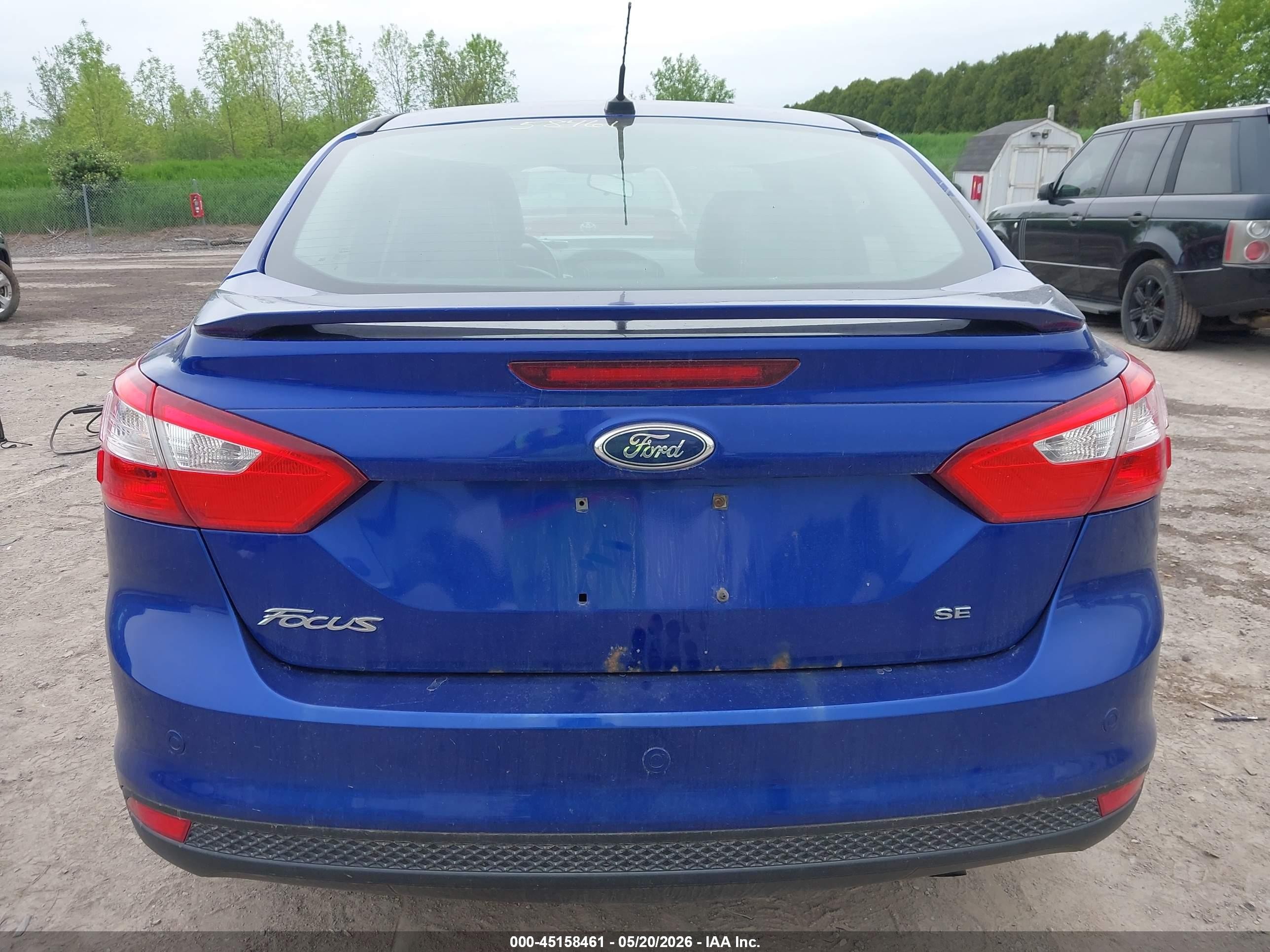 2013 Ford Focus Se Синий vin: 1FADP3F24DL284458