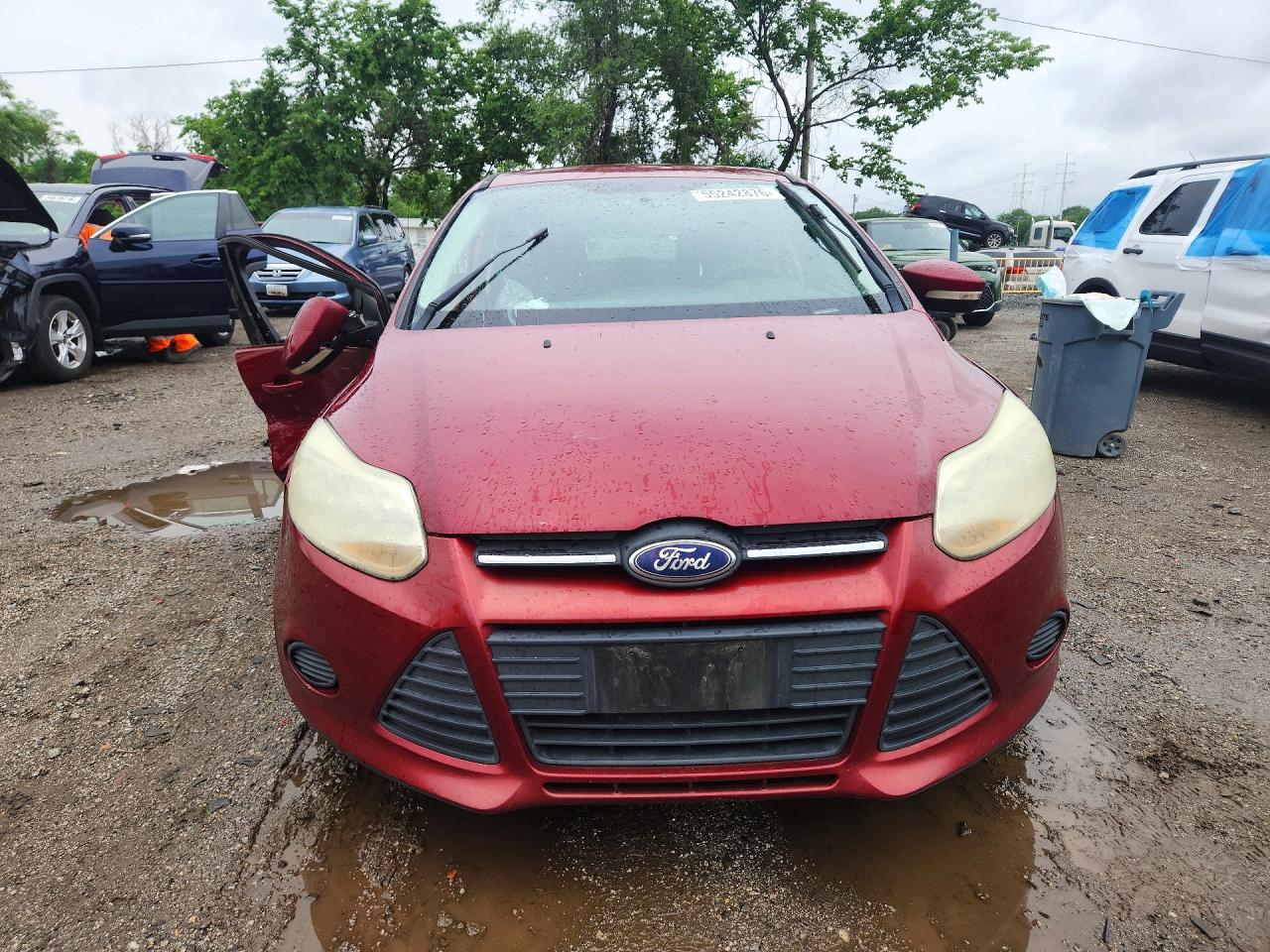 2013 Ford Focus Se Red vin: 1FADP3F24DL288882