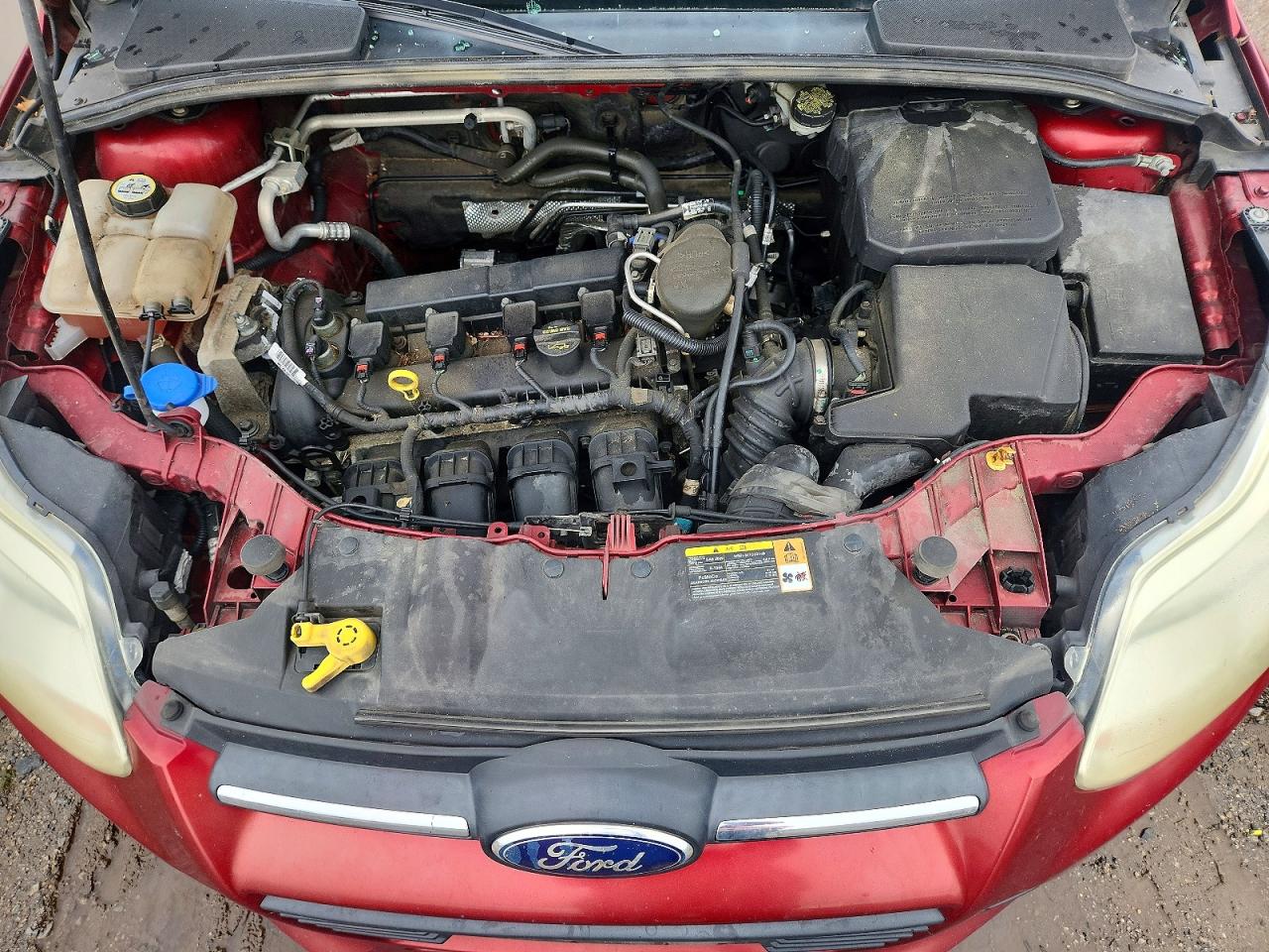2013 Ford Focus Se Red vin: 1FADP3F24DL288882
