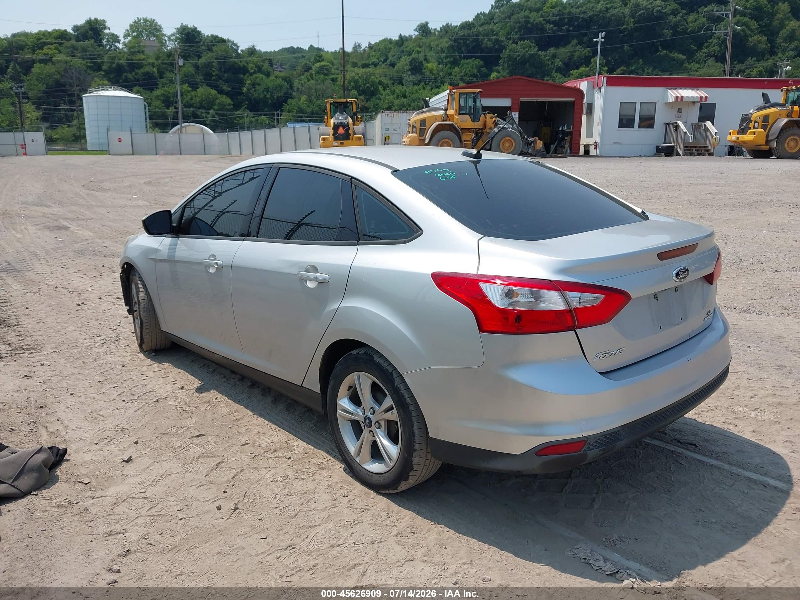 2013 Ford Focus Se Silver vin: 1FADP3F24DL295072