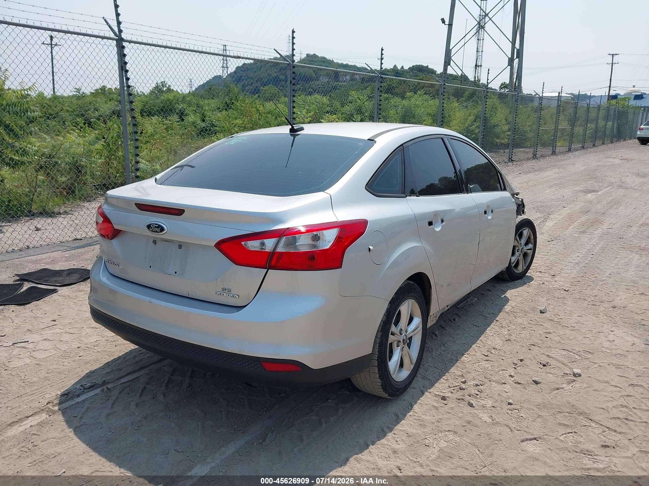 2013 Ford Focus Se Silver vin: 1FADP3F24DL295072