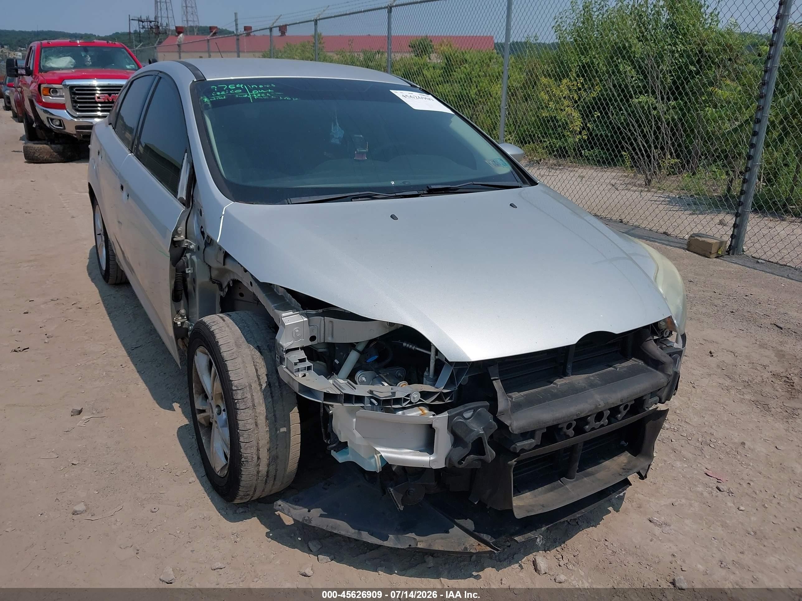 2013 Ford Focus Se Silver vin: 1FADP3F24DL295072